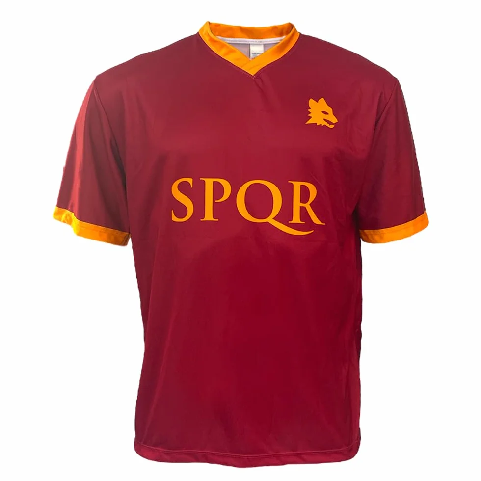 As Roma Chłopcy Football Jersey Koszulka Piłkarska, Czerwony, 12 lat