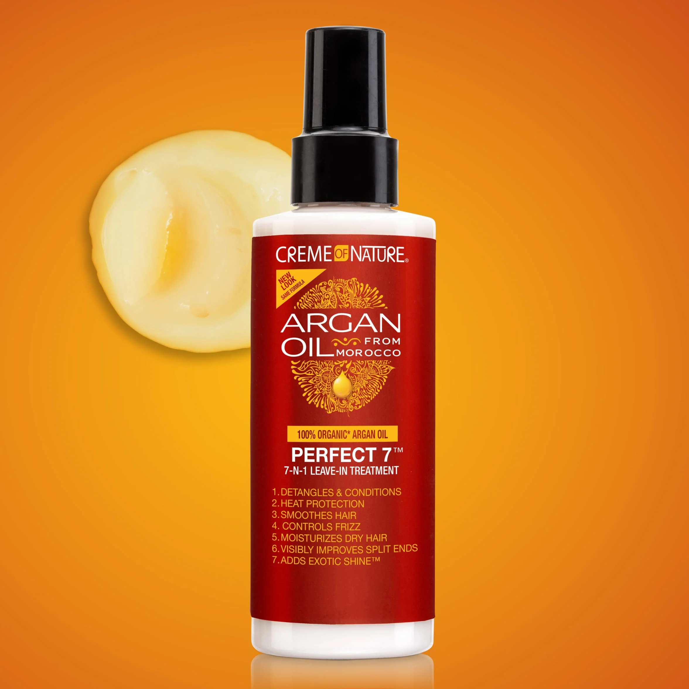 Creme Of Nature Argan Oil Perfect 7 Leczenie 7 w 1, dla zdrowego wyglądu włosów, 7 korzyści w 1 produkcie - 150 ml