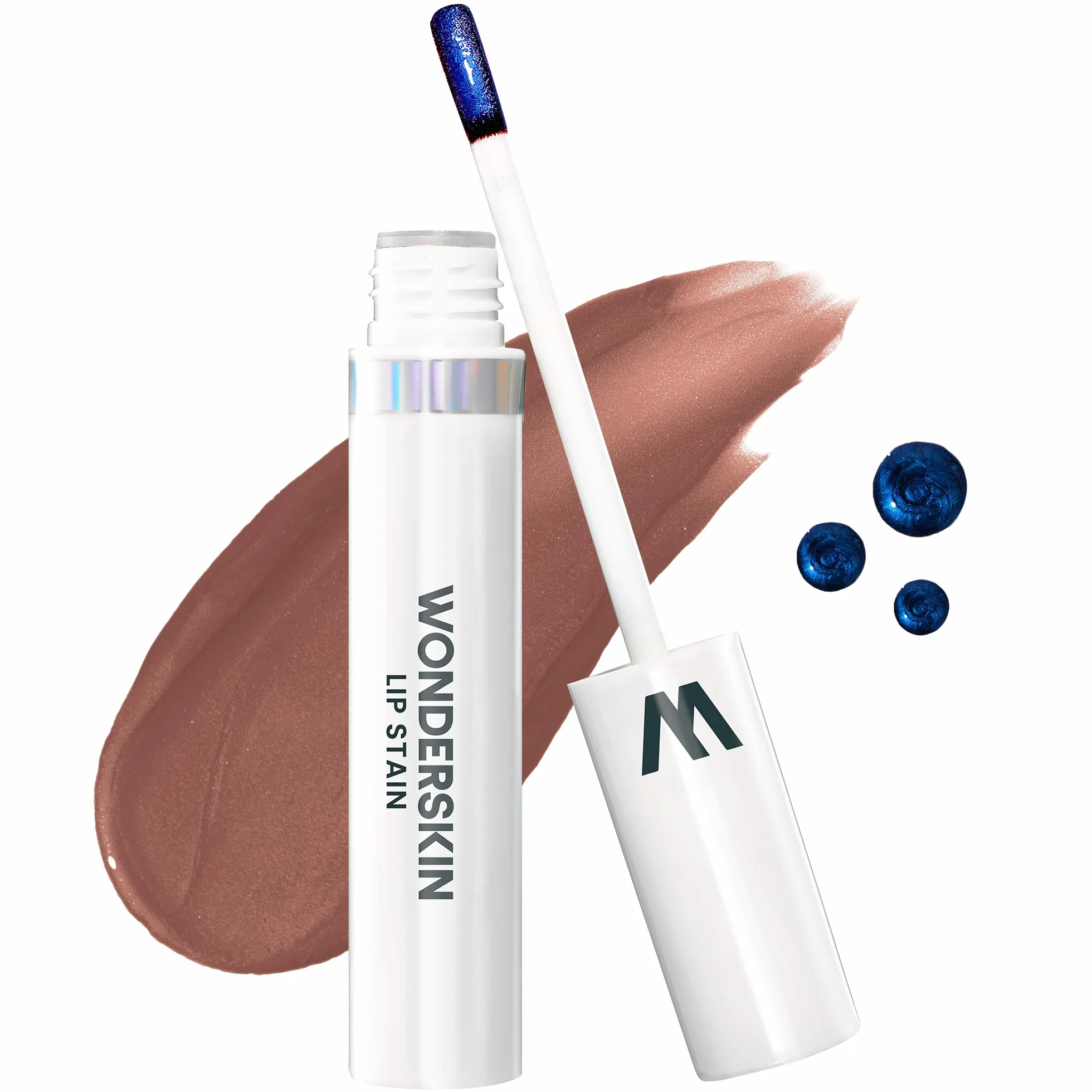 Wonderskin Wonder Blading Lip Stain Peel Off And Reveal Kit - Długotrwała Pomadka Do Ust W Kolorze Nude, Wodoodporna, Odporna Na Przenoszenie, Naturalna Farba Do Makijażu (Hush Stain & Go)