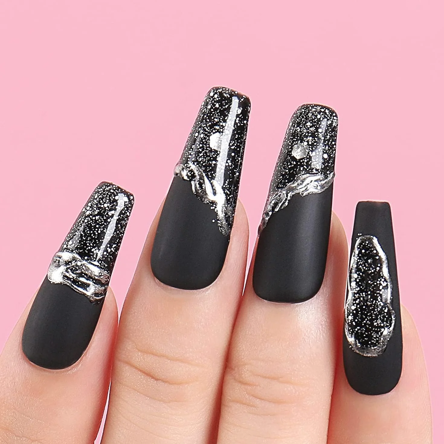 AIMEILI żelowy lakier do paznokci UV LED, czarny do salonu manicure, home DIY, bardzo błyszczący, beztestowy, trwały i odporny na zużycie, 8 ml, 995