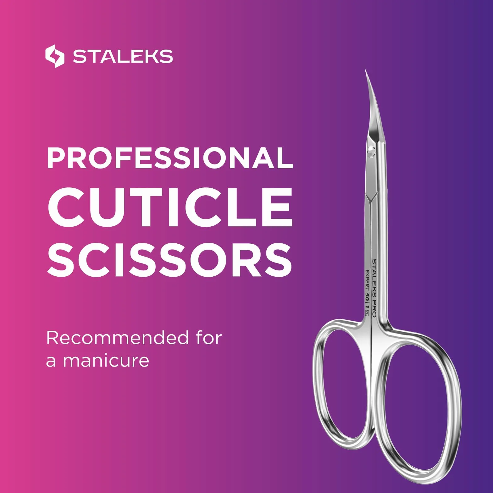STALEKS PRO Expert 50 Profesjonalne nożyczki do skórek SE-50/1