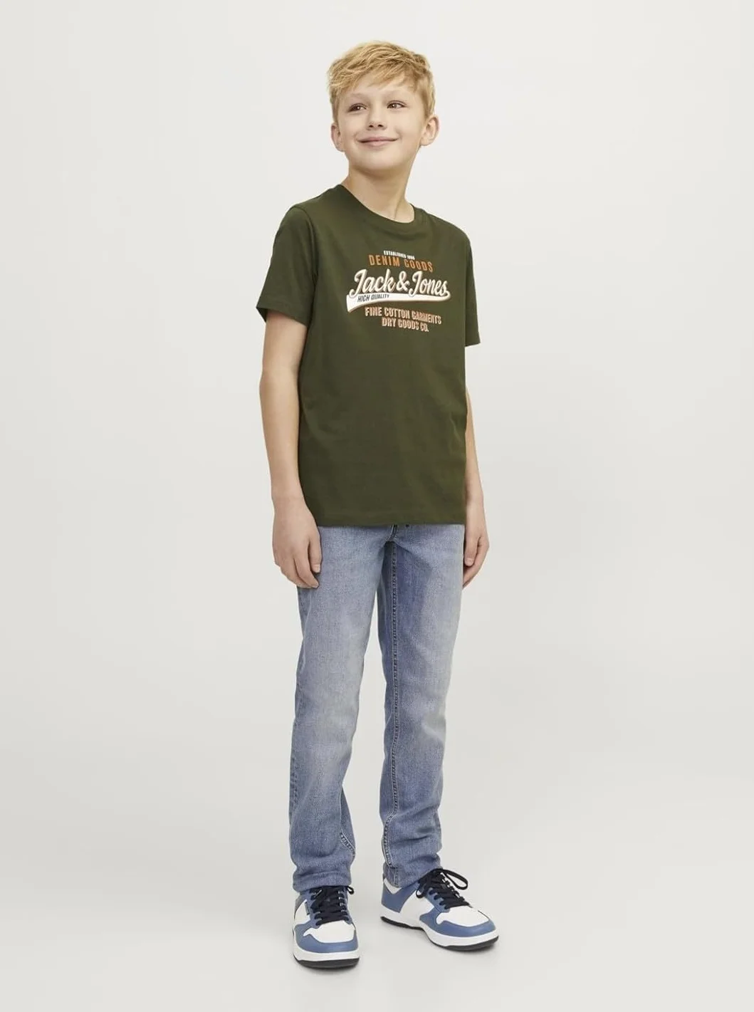 JACK&JONES JUNIOR JJIGLENN JJELASTICATED MF 995 NOOS MNI, Blue Denim, 122