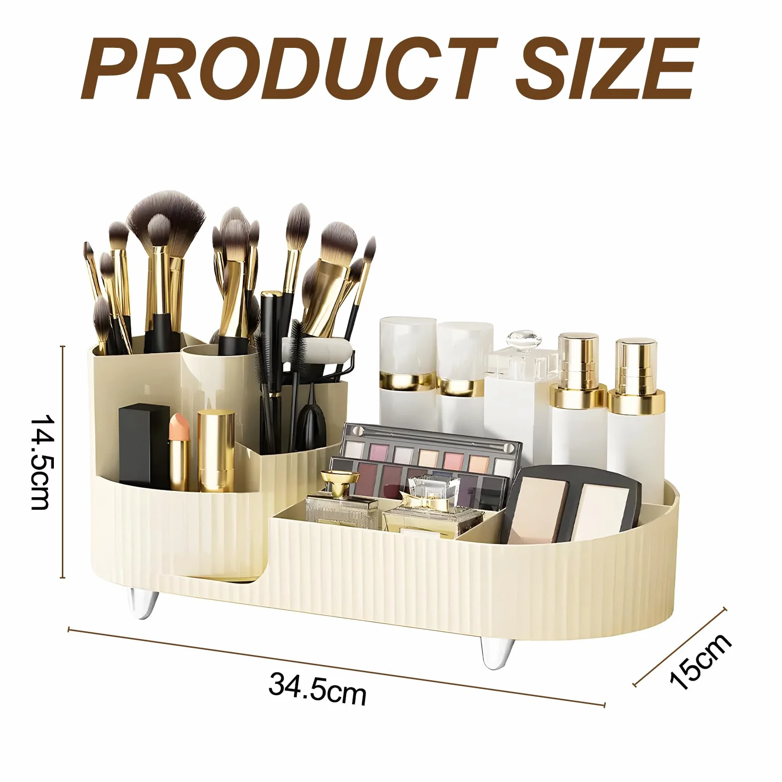 Chiluxendo Organizer na kosmetyki, obracany o 360°, obrotowy Makijaż Organizer, Makeup Organizer