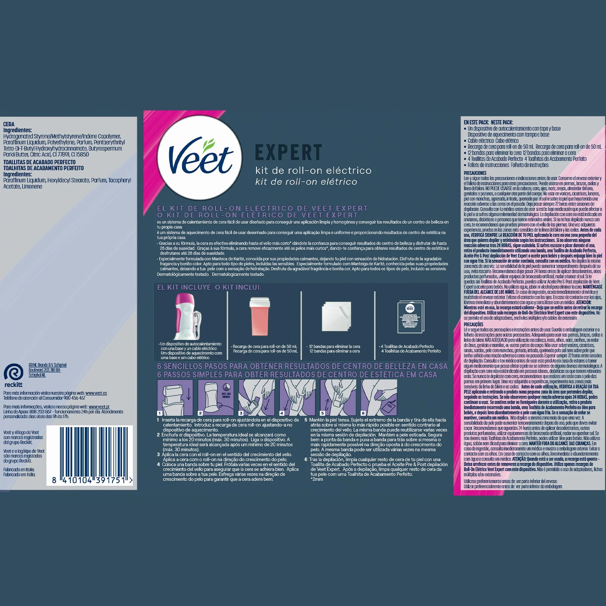 Easy Wax Roll-on eléctrico kit