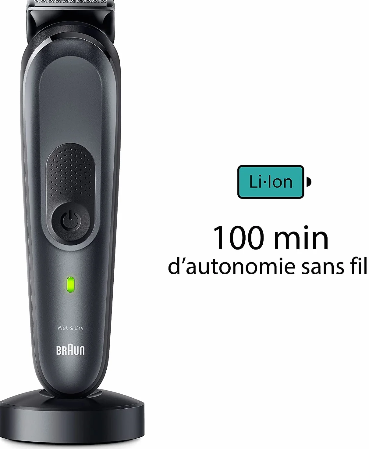 Braun All In One Series 7 4210201447597 Zestaw do Stylizacji, Czarny/Szary, 17 w 1