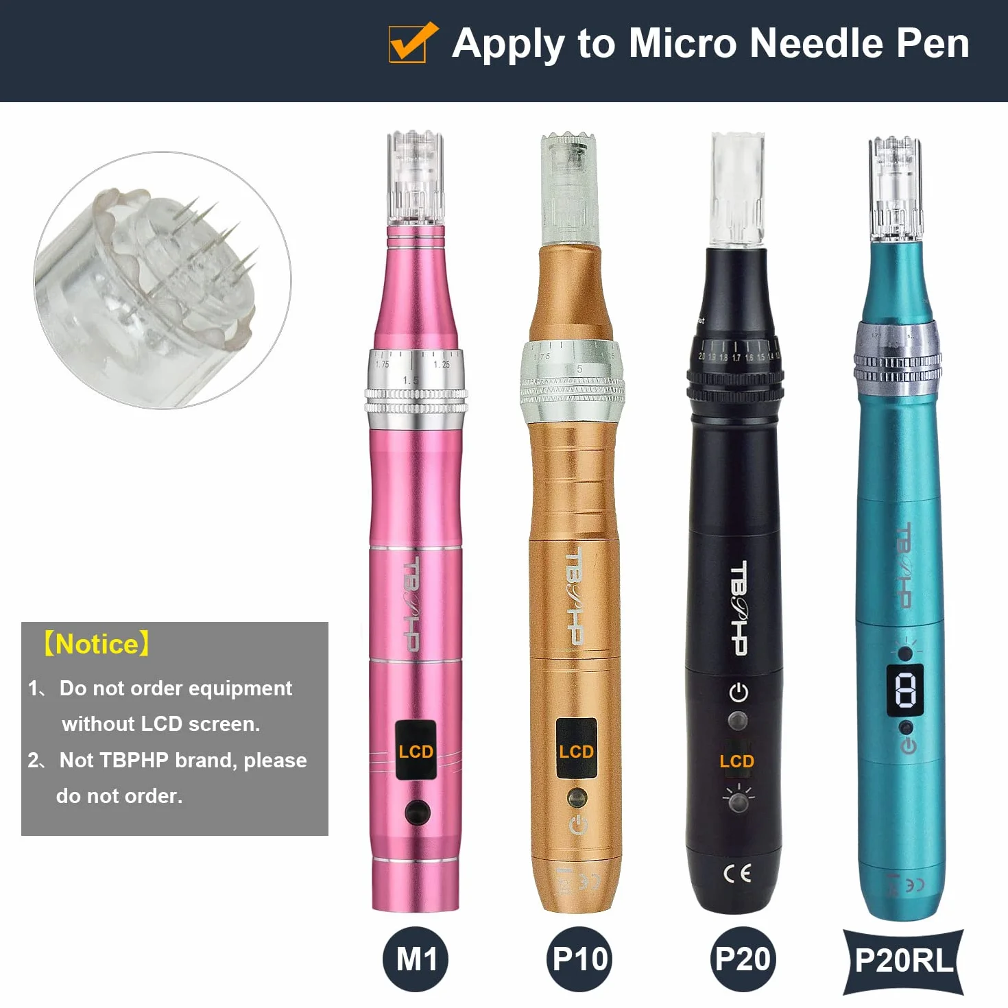 KARTRIDŻE IGŁY MODUŁ TBPHP DERMAPEN M1,P20RL,P10,P20 (9 igłowy-10 pcs)