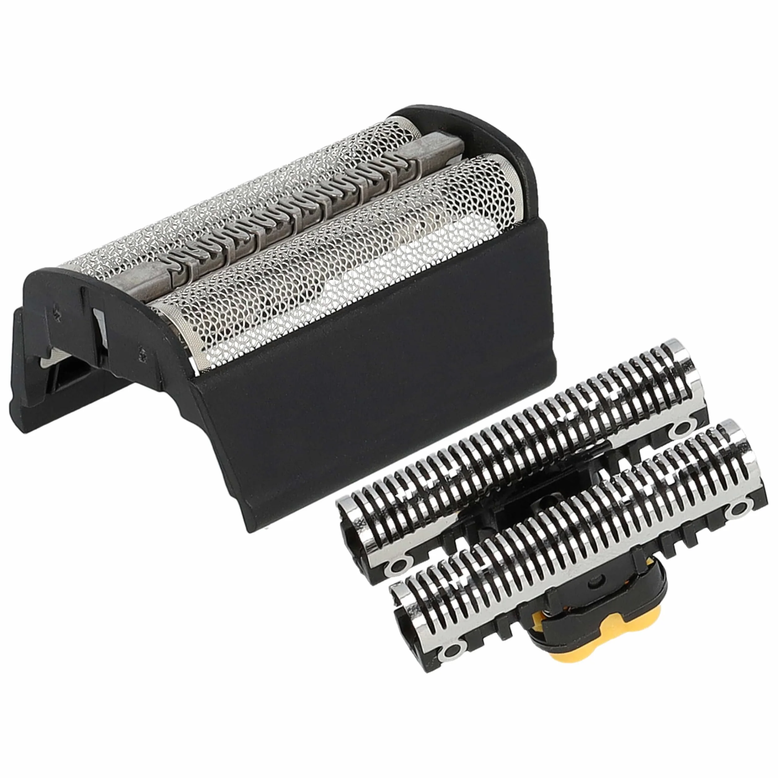 vhbw Zestaw części tnących do golarki Braun Flex Integral 6550, folia + blok na noże, czarny