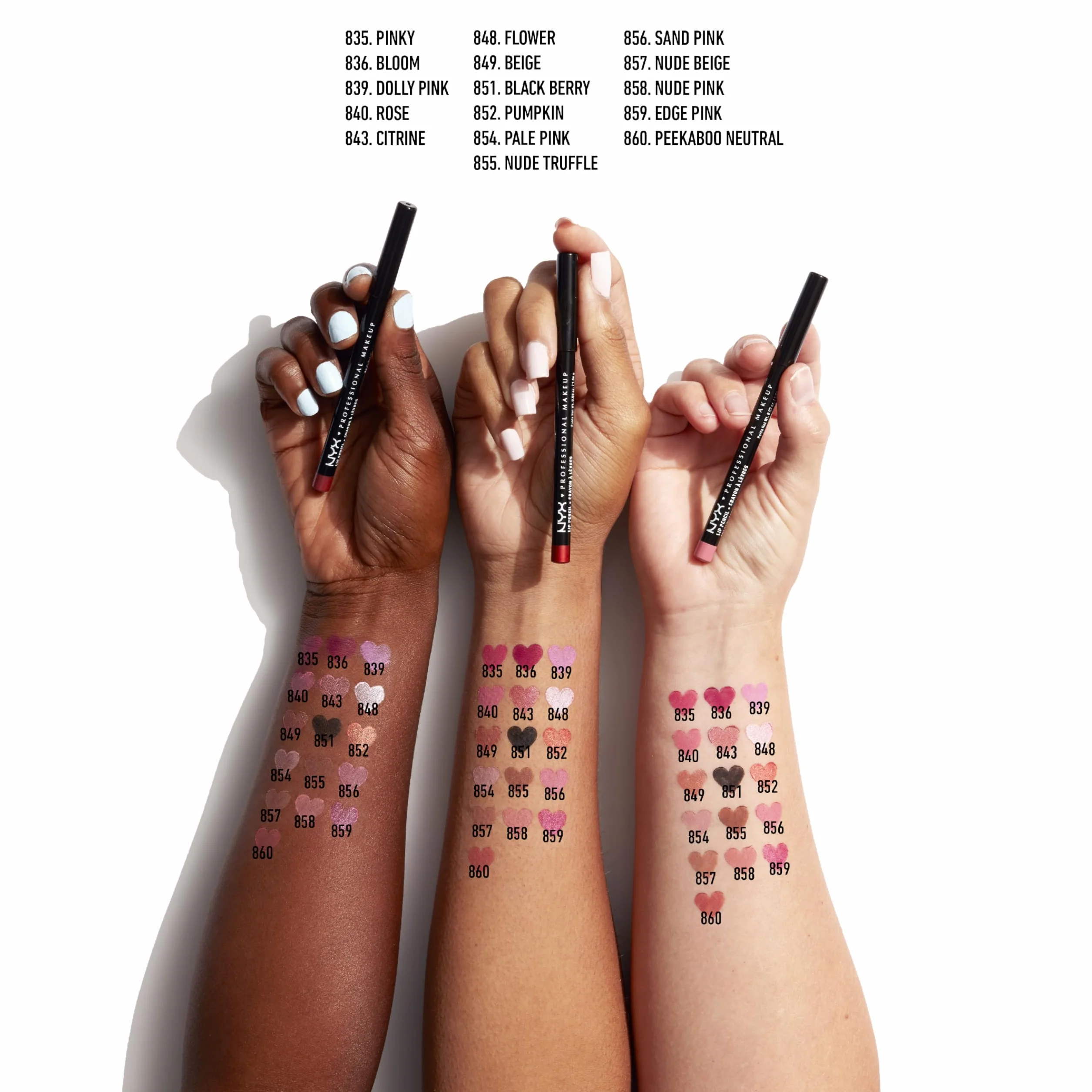 NYX Professional Makeup - Slim Lip Pencil - Kredka do ust - Cienka i ostra - Kremowa formuła - Długotrwała - Nude Truffle