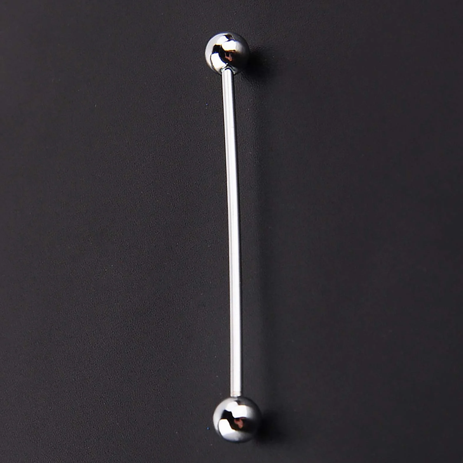 2 sztuki broszki wesele urodziny impreza 6 cm, Decor kołnierzyk koszuli mężczyźni srebrna igła do krawata Stud Barbell zapięcie broszka