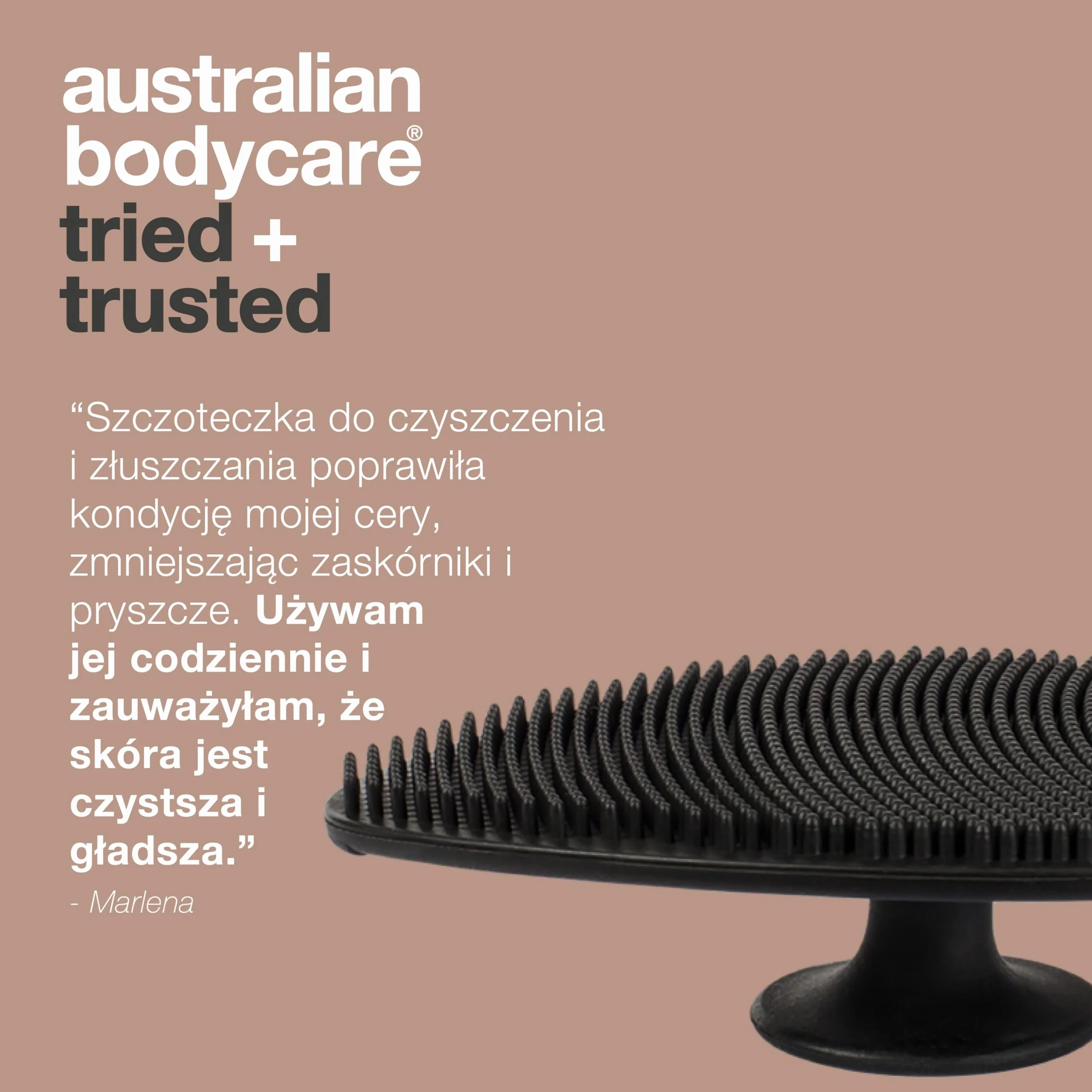 Australian Bodycare szczotka do twarzy do codziennego mycia i peelingu w przypadku trądziku, wągrów i zanieczyszczonej skóry