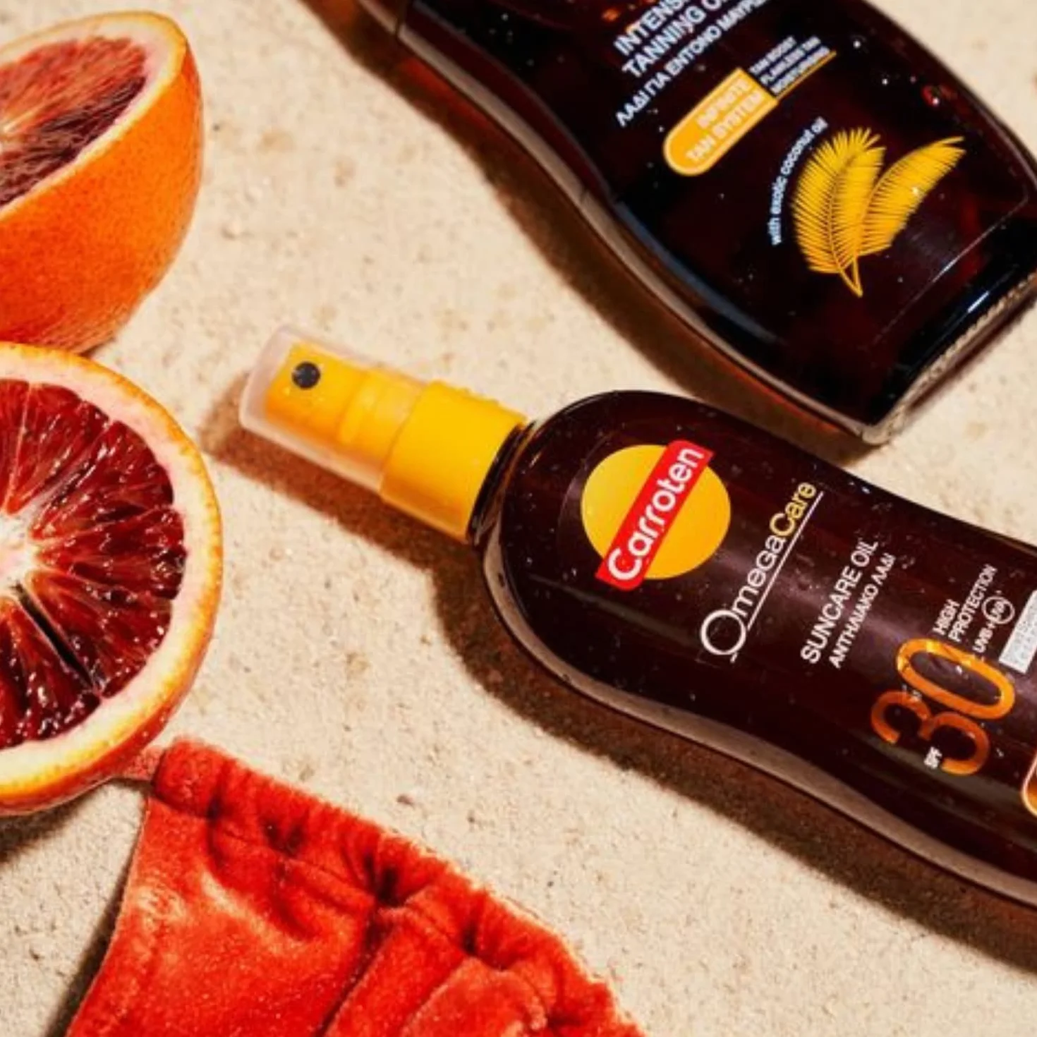 Carroten OmegaCare Tanning Oil SPF 30, 150 ml - Przyspieszacz opalania z kwasami tłuszczowymi omega - Olejek do opalania w sprayu z ochroną przeciwsłoneczną