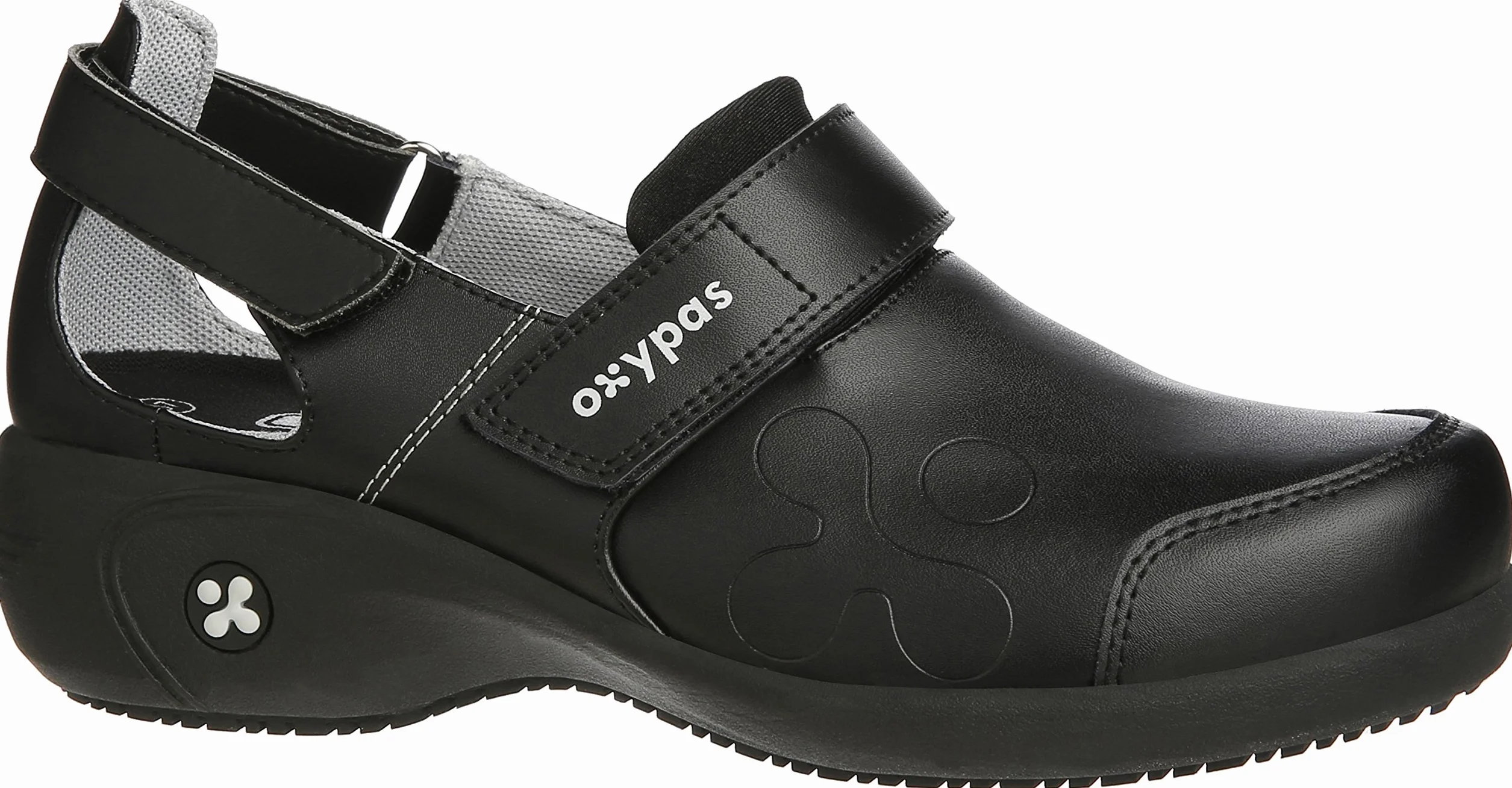 Oxypas SALMA skórzane buty arbetowe - chodaki ochronne dla kobiet, antypoślizgowe i wygodne buty idealne do szpitala i pielęgnacji, czarne, rozmiar 37 EU
