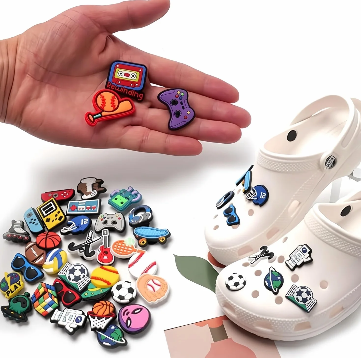 35 zawieszek z PVC do butów dla dzieci, zawieszki Crocs dla chłopców, zawieszki z motywem kreskówek do butów, urocze zawieszk-i anime