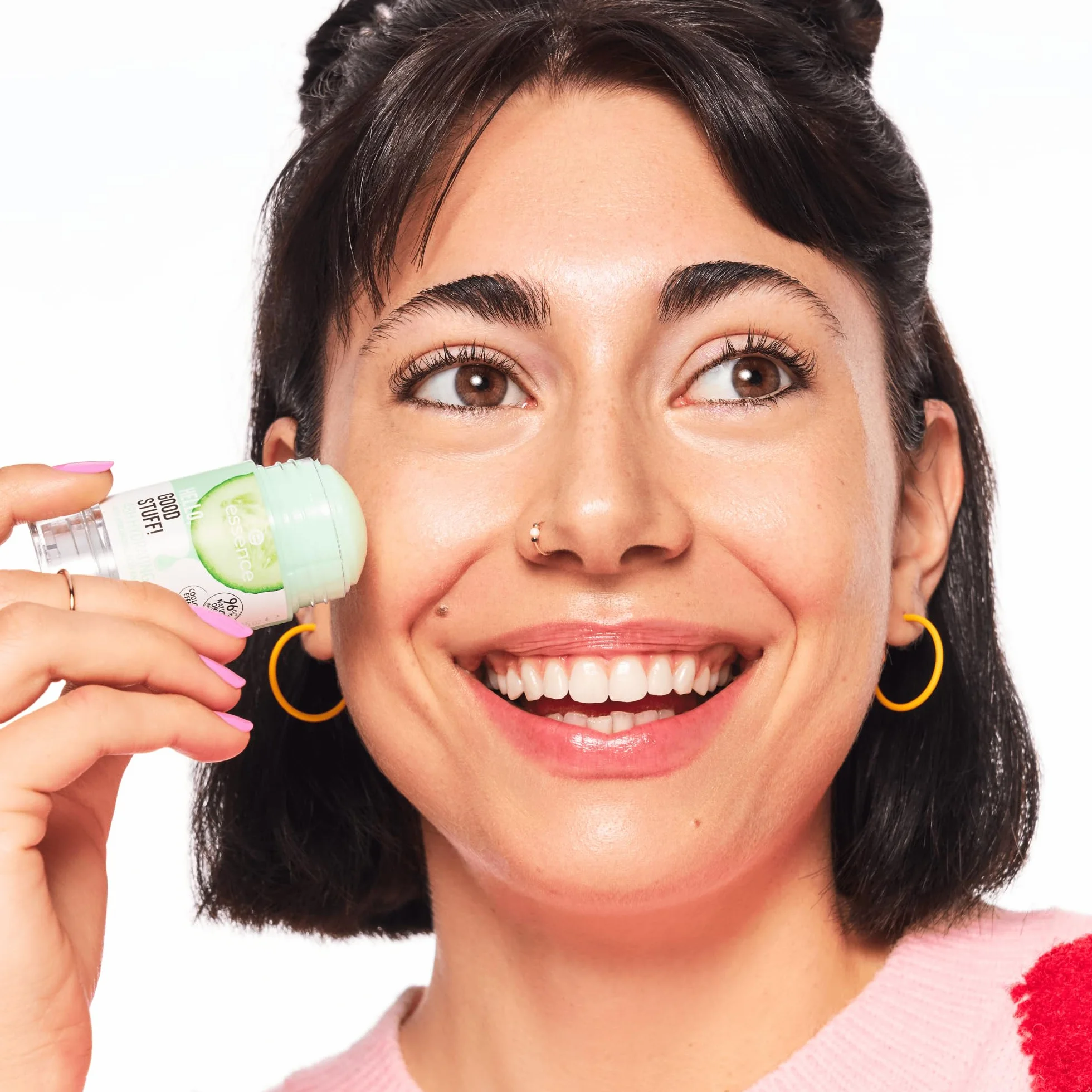 Essence HELLO, GOOD STUFF! 48H serum nawilżające, przezroczyste, nawilżające, chłodzące, orzeźwiające, wegańskie, bez oleju, bez parabenów, bez cząstek mikroplastiku, 3 sztuki w opakowaniu (3 x 30 g)
