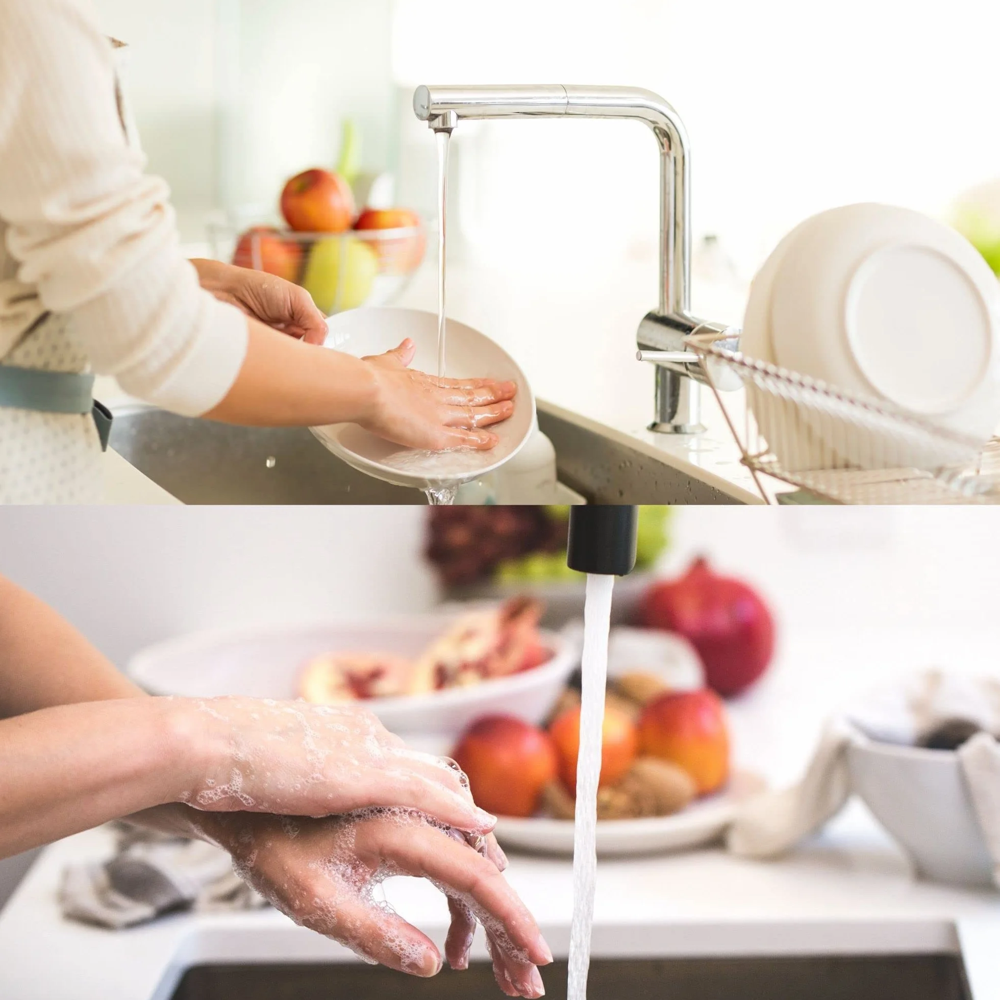 Zero Waste naturalne mydło do naczyń, opakowanie zbiorcze 3 bary - wszystkie naturalne organiczne stałe mydło w kostkach - wegańskie materiały do mycia naczyń - przyjazne dla środowiska opakowanie bez