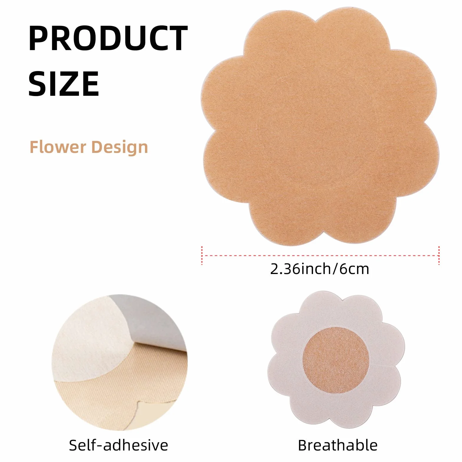 Sibba Nipple Cover Pasties Pokrowce Beżowe Płatek Piersi Naklejki Taśma Pasty Bezproblemowe Lift Sticky Silikon Oddychająca Bielizna Akcesoria Sukienka