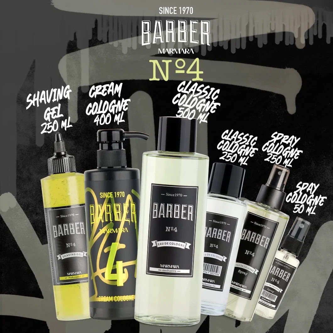 BARBER MARMARA No.4 Eau de Cologne Splash 250 ml After Shave woda zapachowa dla mężczyzn