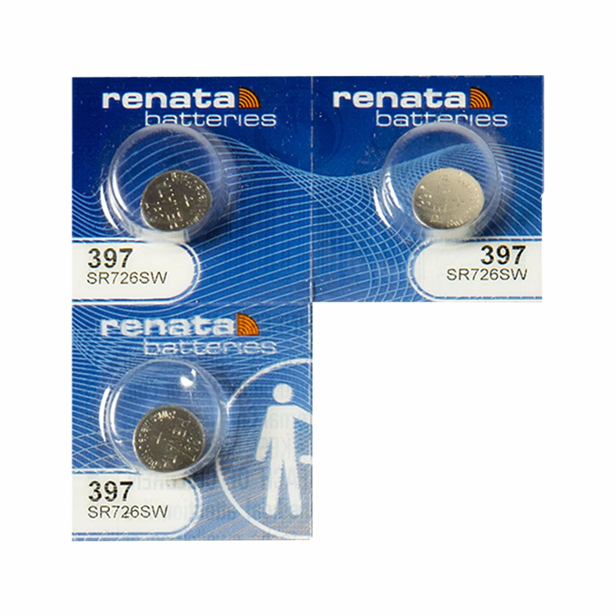 Renata Bateria zegarka Swiss Made Renata 397 lub SR726SW lub AG2 1,5 V szybka wysyłka (3 x 397 lub SR 726 SW)