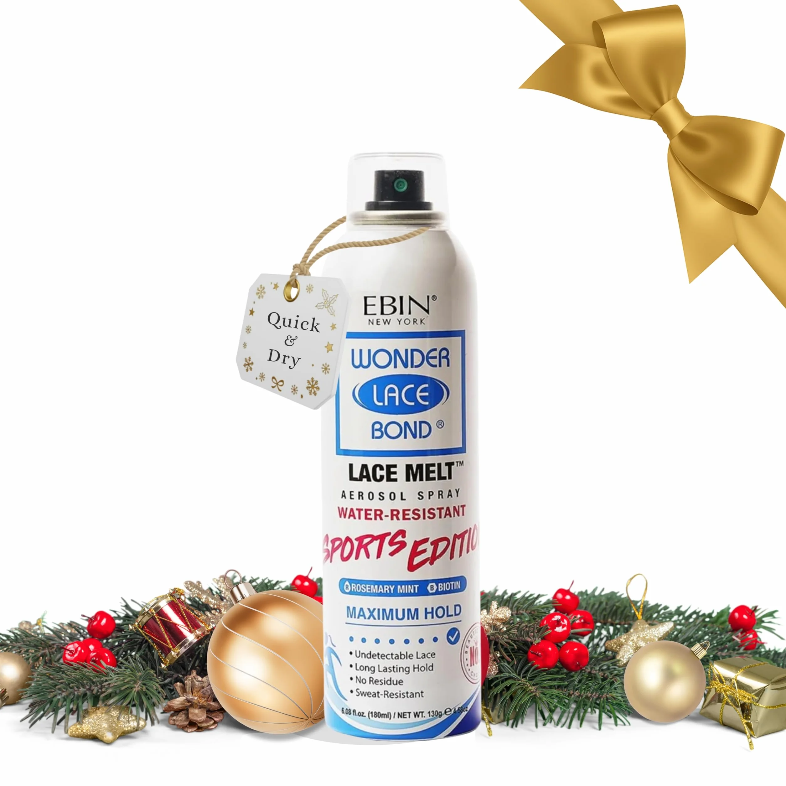 EBIN NEW YORK Wonder Lace Bond Lace Melt Sports Edition - Unisex - 180 ml - Niewidoczny i bardzo mocny utrwalacz do sznurowadeł o sportowej oddychalności