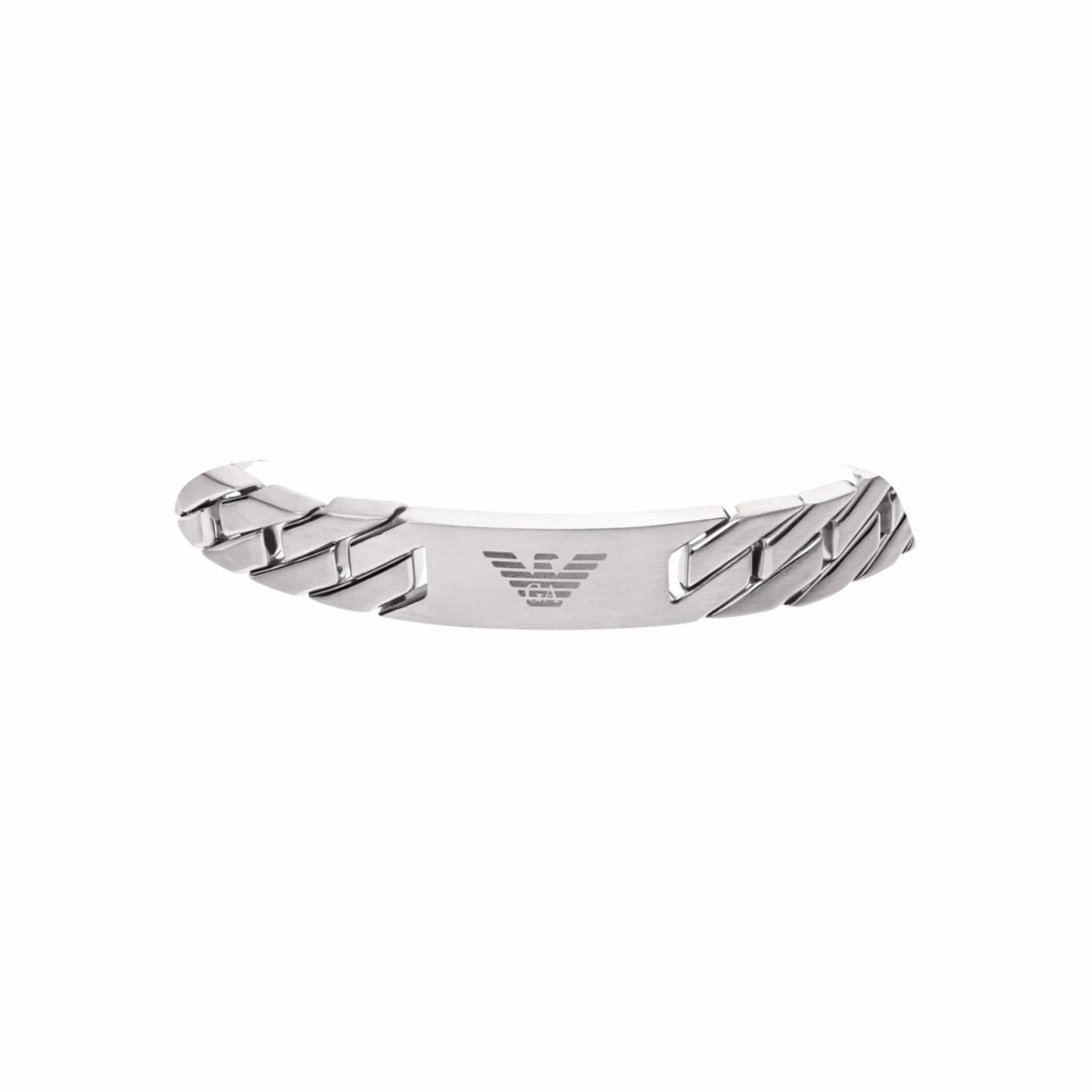 Emporio Armani męska bransoletka ze stali nierdzewnej lub skóry z zapięciem na ogniwo