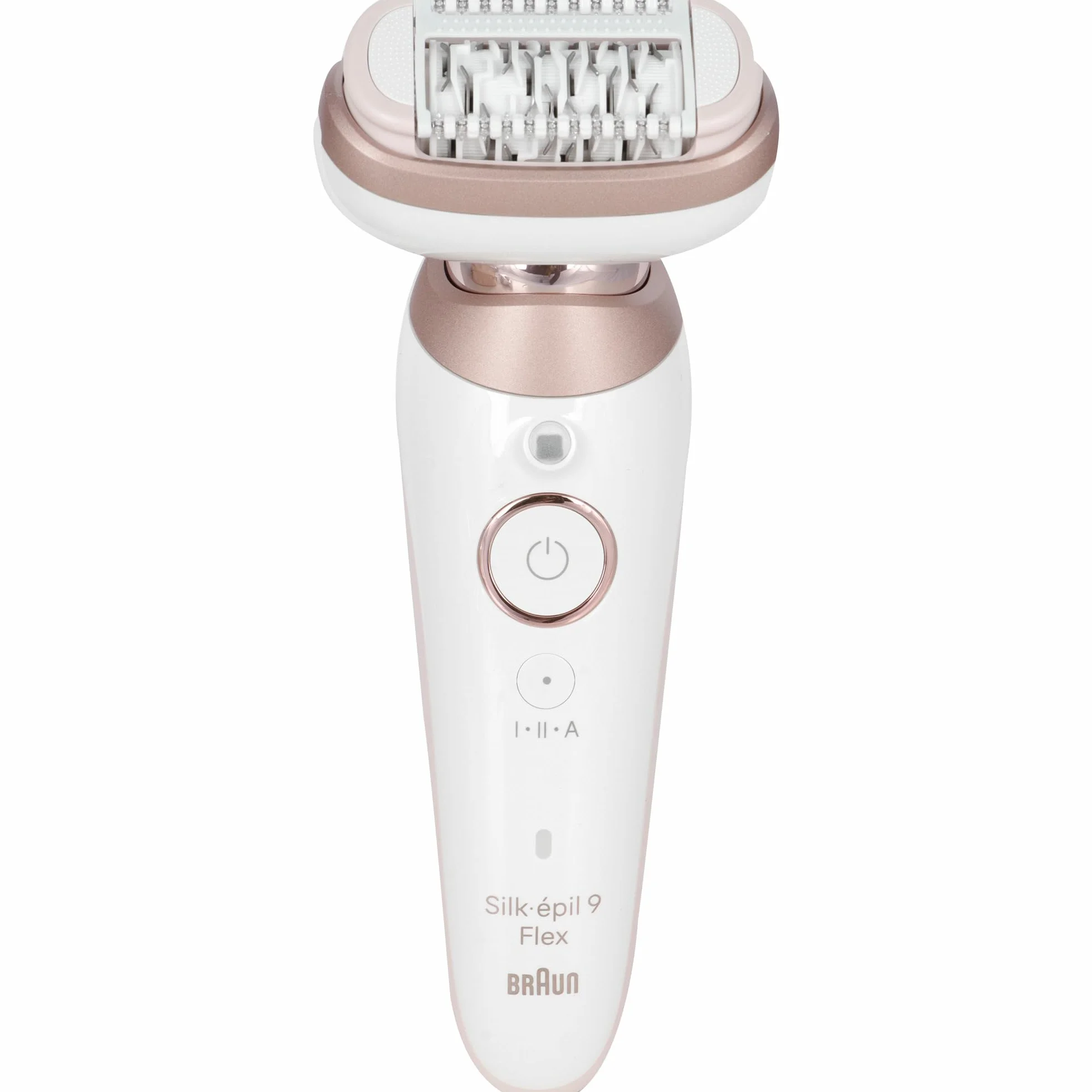 Braun Silk-épil 9 Flex depilator damski/depilator do długotrwałego usuwania włosów, mini golarka, nasadki do peelingu, 9-306 3D, biały/różowy tytan