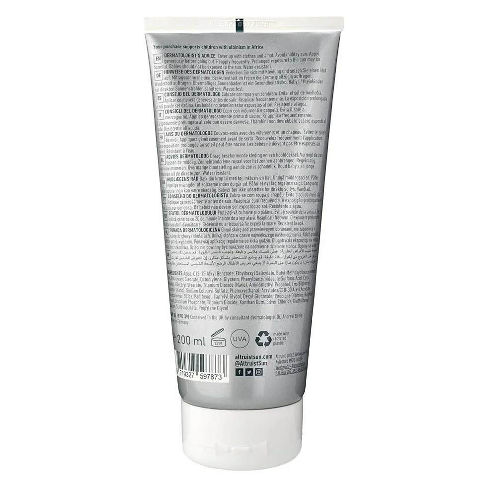 Altruist Dermatolog Sunscreen SPF 30 6,76 uncji ekran przeciwsłoneczny
