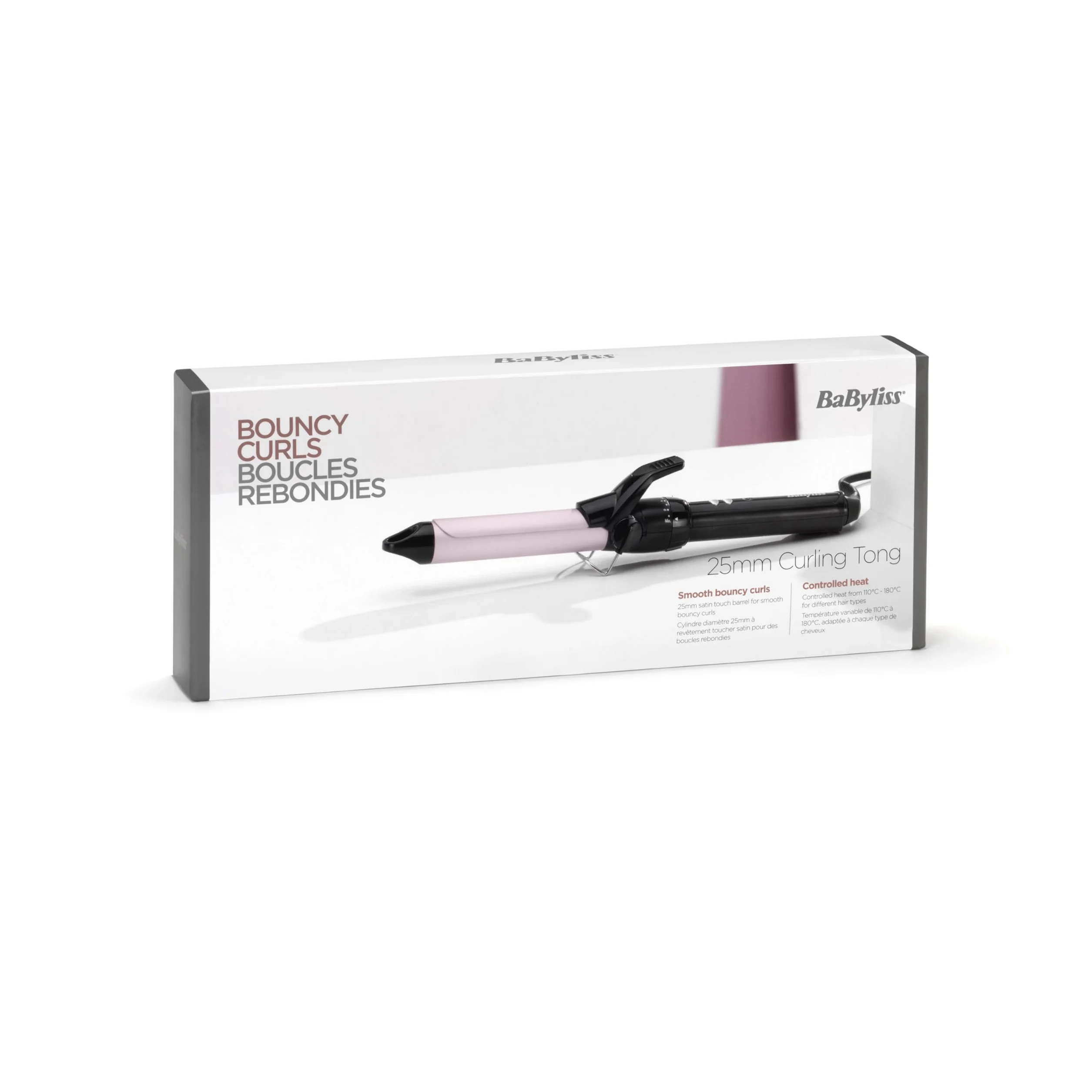 BaByliss Lokówka 25 mm C325E 10 ustawień temperatury wałek satynowy