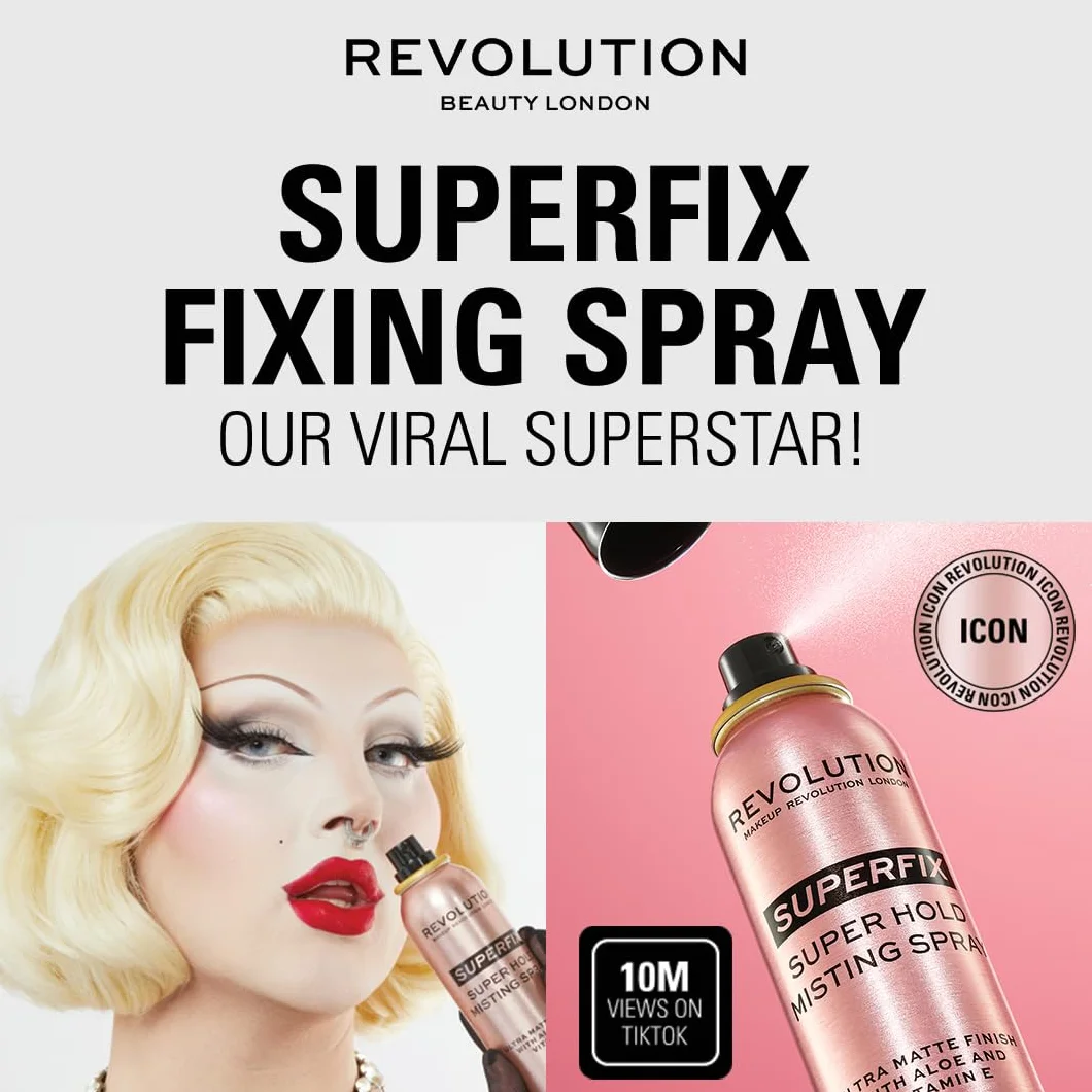 Makeup Revolution Super Fix Misting Spray Fixujący Spray 150ml