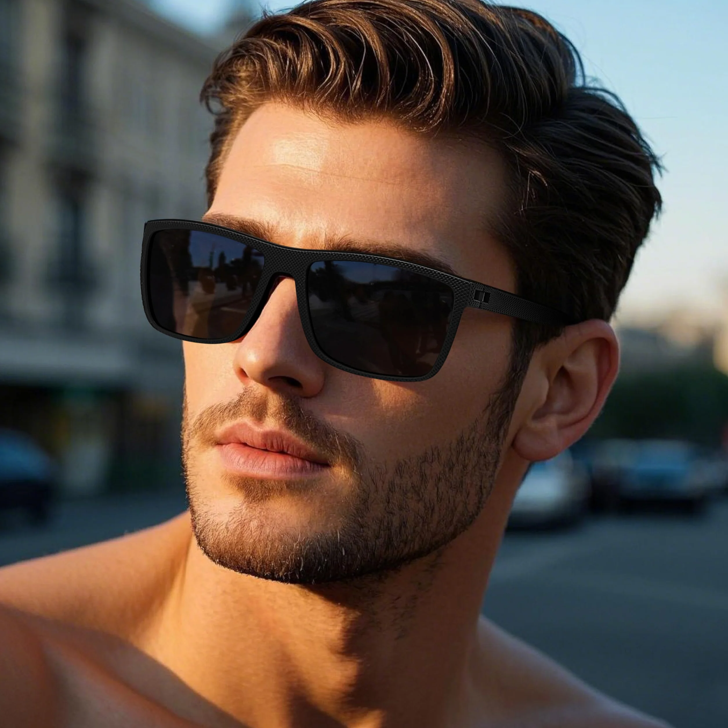 Okulary przeciwsłoneczne Pilot Spolaryzowane Mężczyzna i Kobieta Lato Futurystyczne Wakacje Wędkarstwo Prowadzenie TR90 Rama Ochrona UV Plac Okulary przeciwsłoneczne Sunglasses
