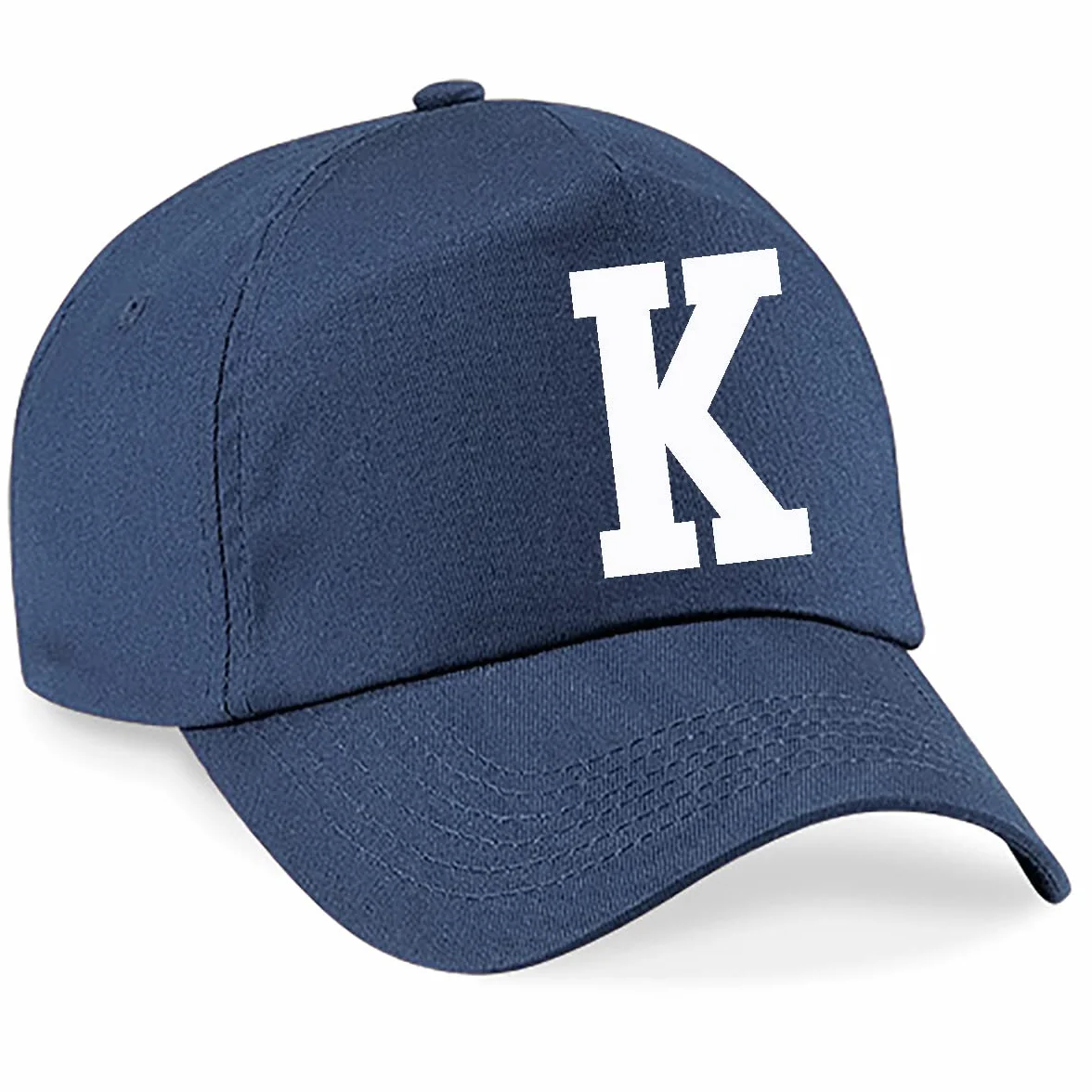 4sold Dziecięca granatowa bawełna A-Z letni kapelusz przeciwsłoneczny dzieci szkoła dzieci czapki czapka sport chłopiec dziewczyna regulowany baseball