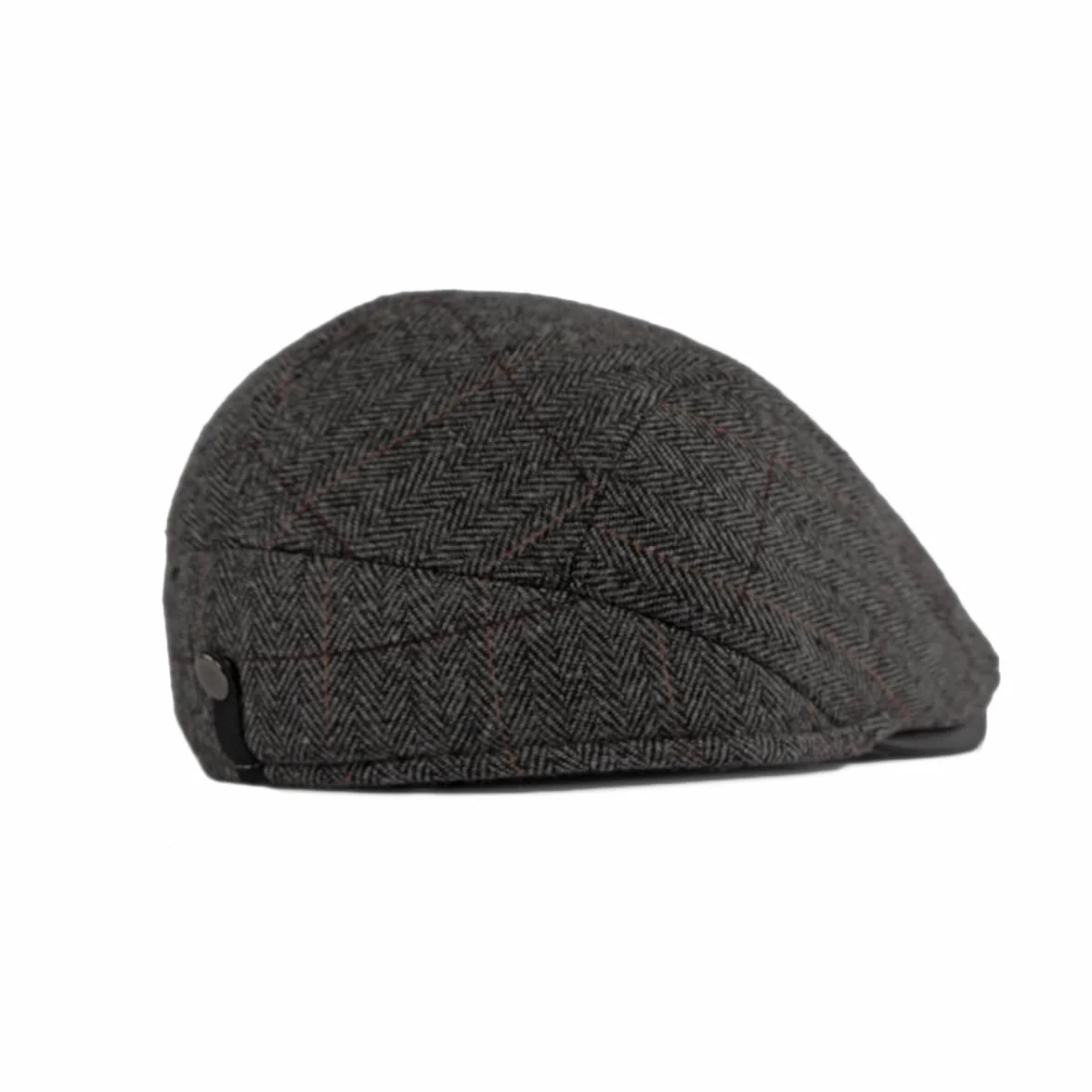 YAMEE Beret zimowa męska ze składaną klapką na uszy, wiatroszczelna, czapka zimowa dla mężczyzn w stylu retro, beret, ciepła czapka z suwakiem, dla mężczyzn i kobiet, czapka Cabbie Cap