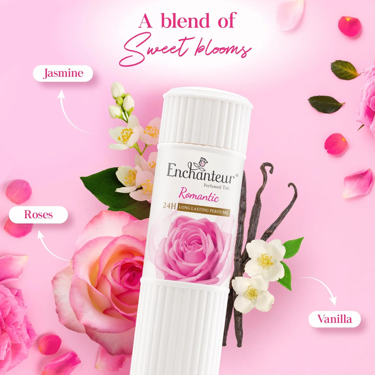 Enchanteur Romantyczny talk perfumowany, 250 g