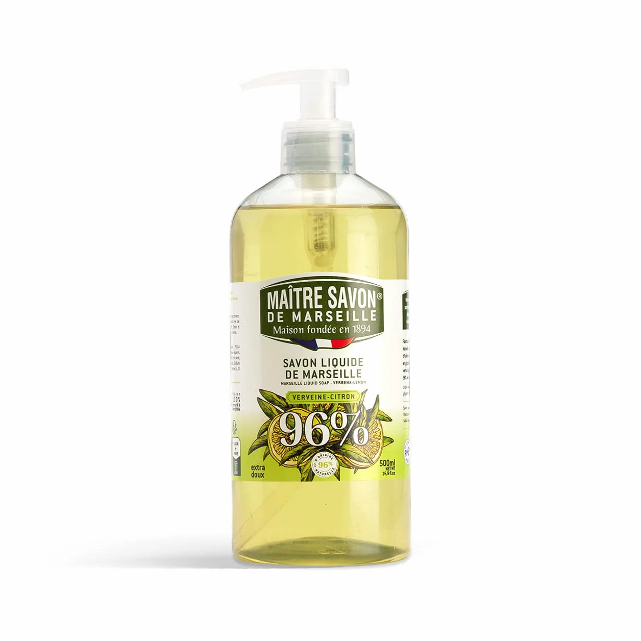Maître Savon de Marseille 500ml Marsylia Płyn Werbena Cytryna