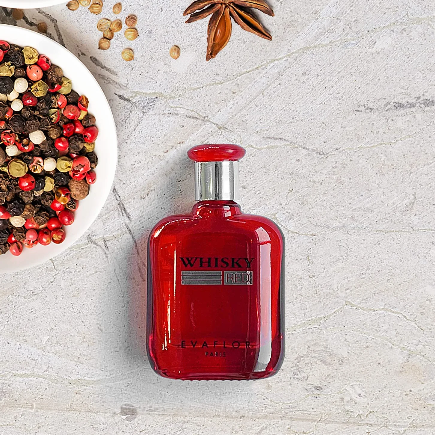 WHISKY Kolekcja Perfum • Zestaw 7 Miniaturek • Woda toaletowa • Perfumy męskie • Dla niego • Woda kolońska • EVAFLORPARIS