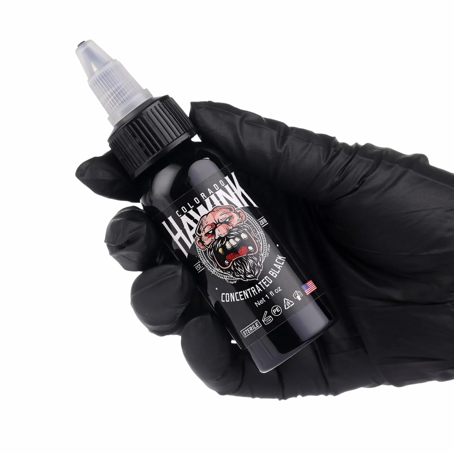 HAWINK Czarny tusz do tatuażu 30 ml profesjonalny skoncentrowany do podszewki i cieniowania