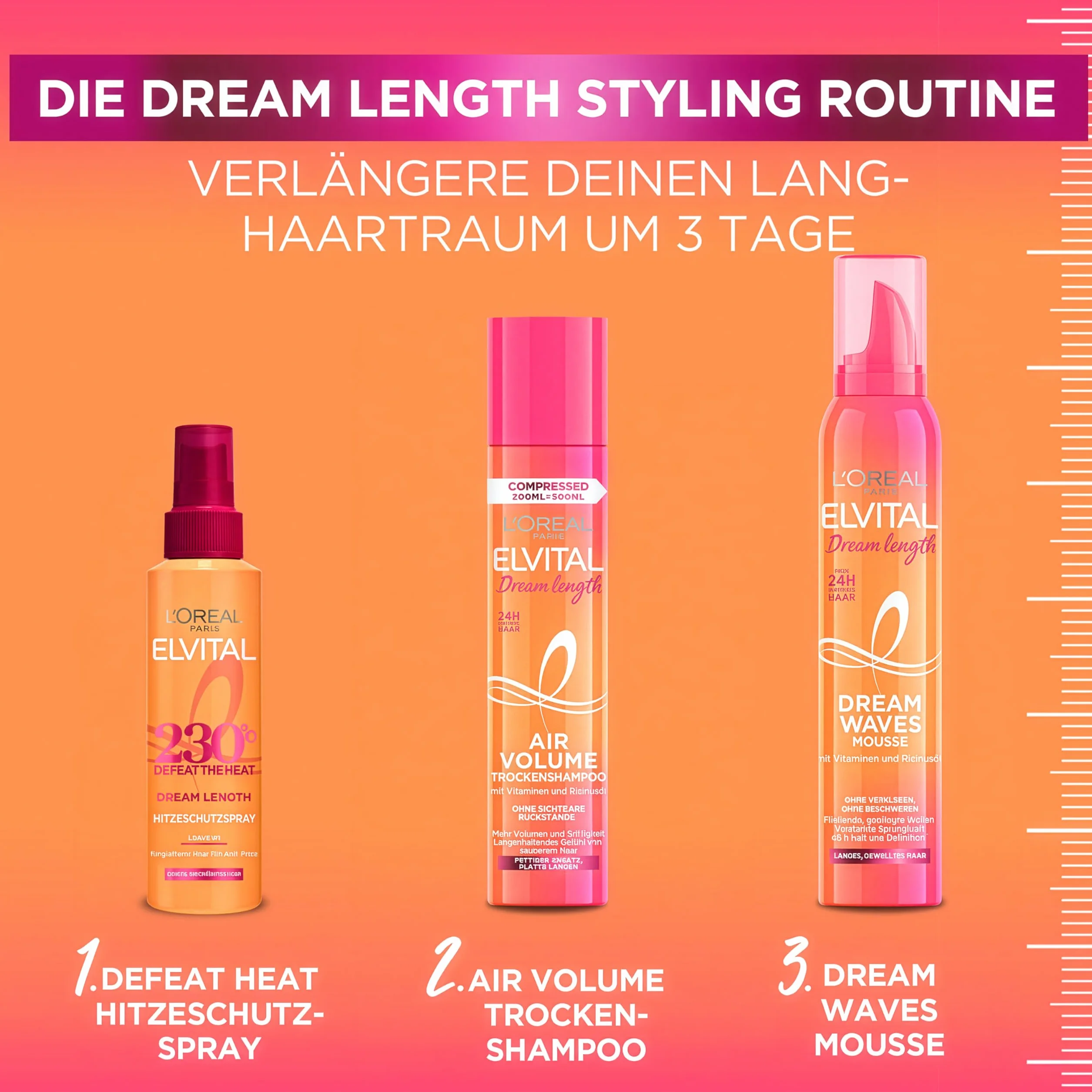 L’Oréal Paris Elvital Dream Lenght Sprej do Włosów, 150 ml
