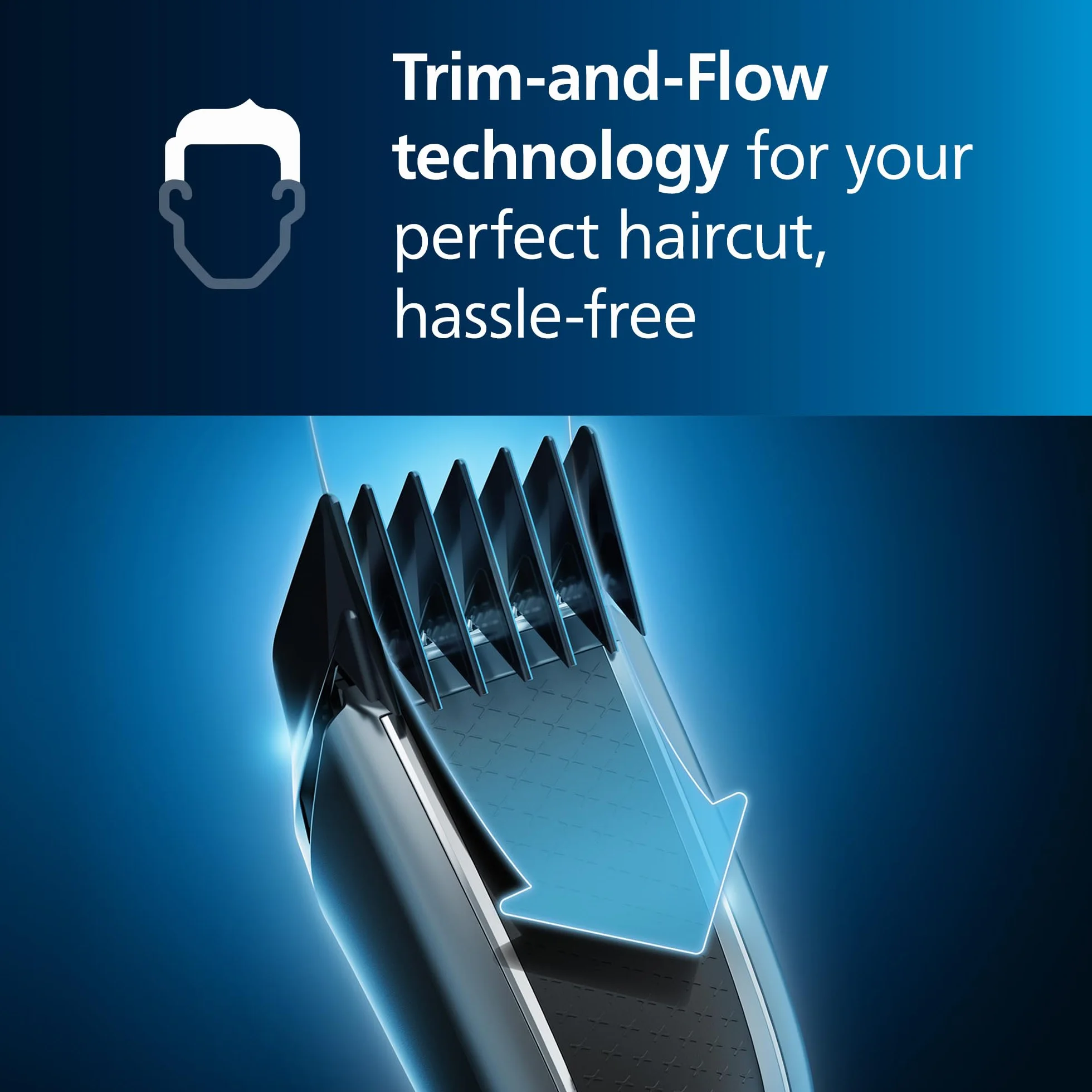 Philips S5000 maszynka do cięcia włosów Trim-n-Flow-Pro 28 ustawień 90 min baterii HC5630/15