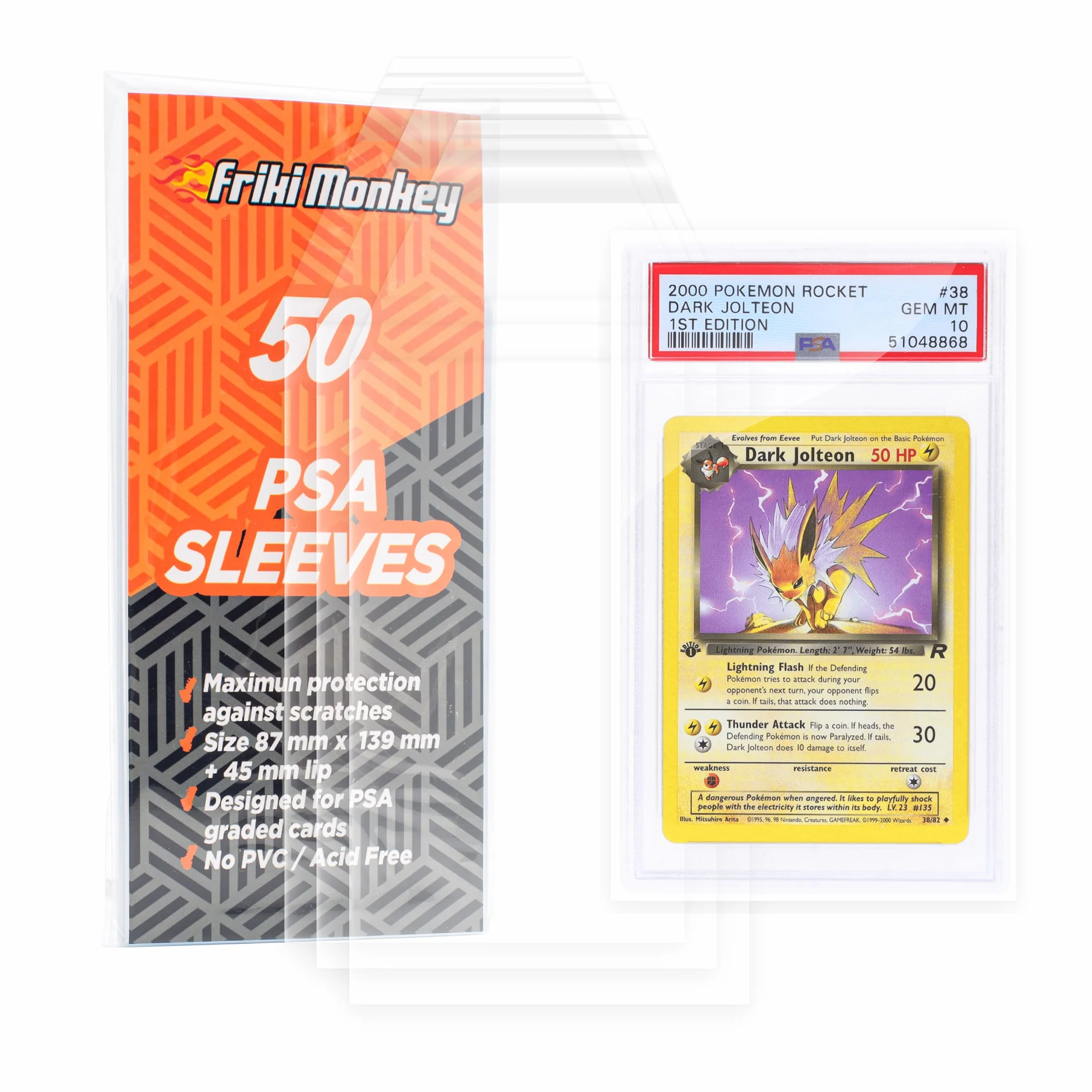 Card Sleeves do PSA Slab, etui na karty gradełkowane, pokrowce PSA 87x139mm, piesCGC, piesPCA, etui ochronne Slab, Pack 50