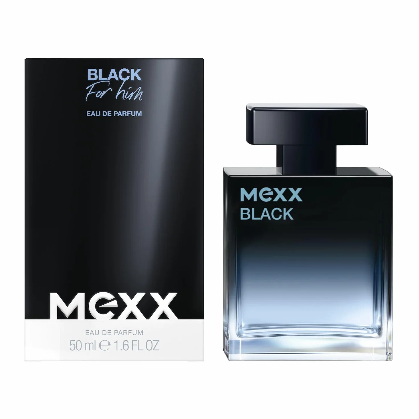 Mexx Black Woda Perfumowana dla Mężczyzn, o Drzewnych i Morskich Nutach Zapachowych, 50 ml