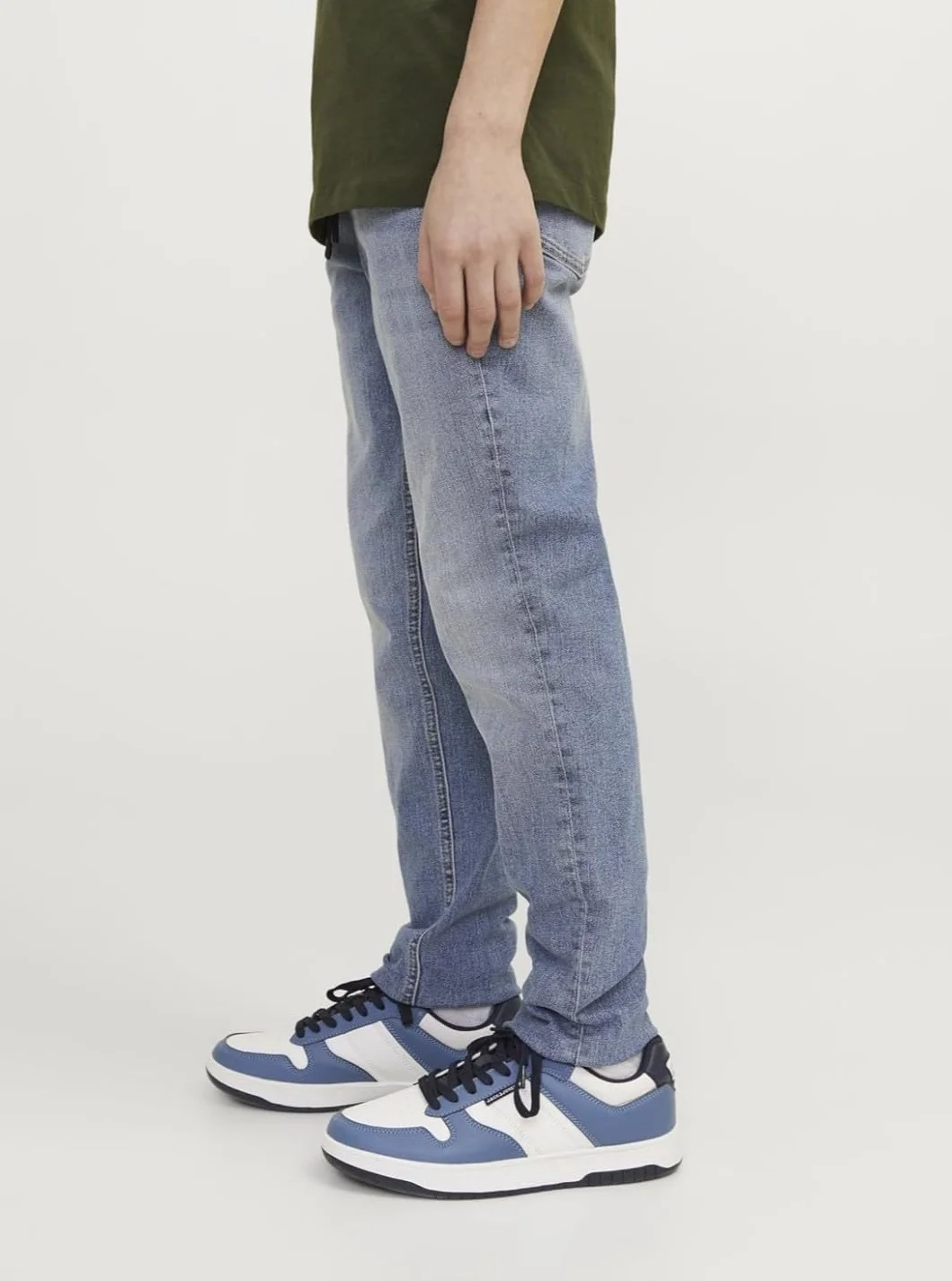 JACK&JONES JUNIOR JJIGLENN JJELASTICATED MF 995 NOOS MNI, Blue Denim, 122