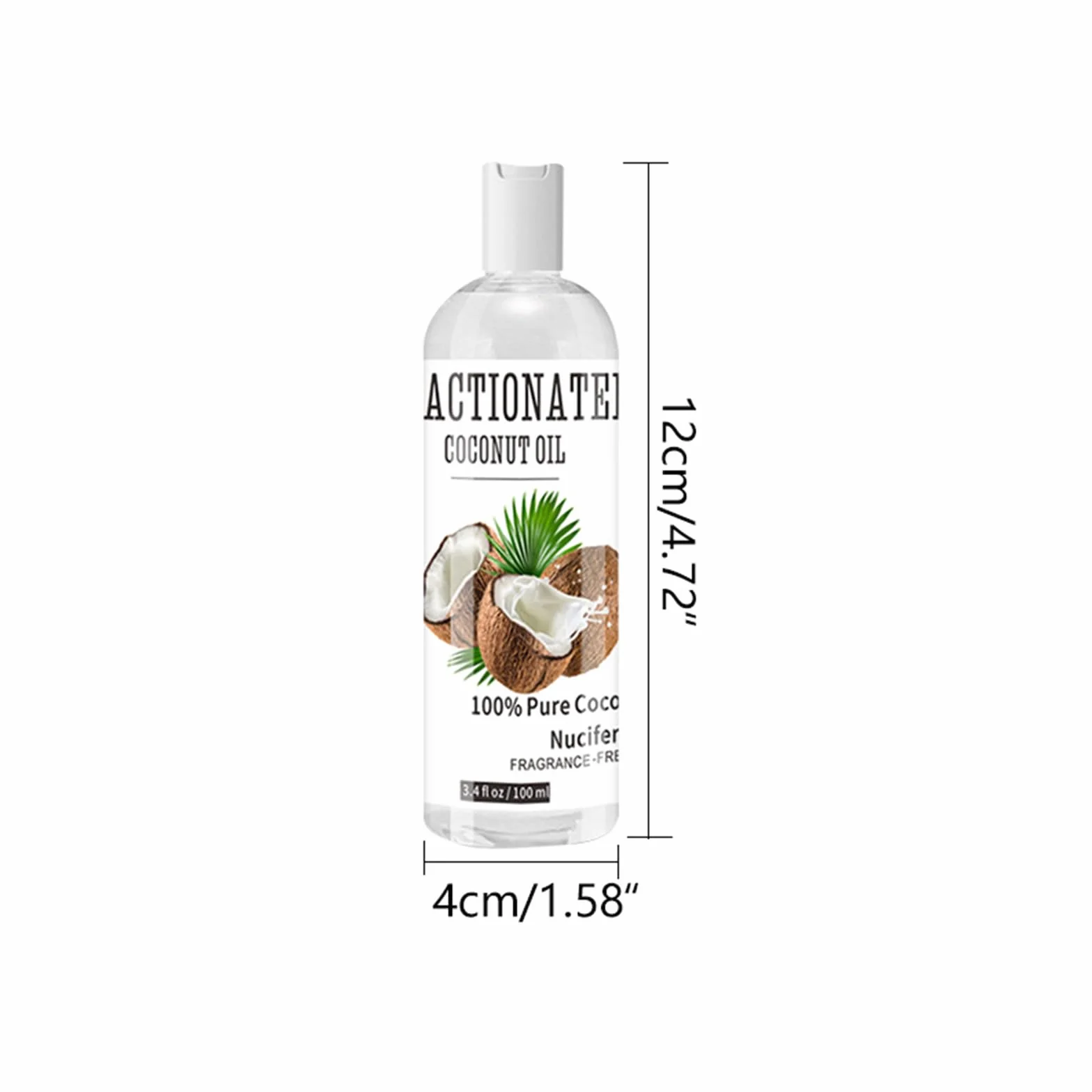 Frakcjonowany olej kokosowy, 100% naturalny olej kokosowy, do włosów i ciała, olej kokosowy, olej do ciała, pielęgnacja ciała, egzotyczny aromat kokosowy, ekstrakt z owoców kokosowych