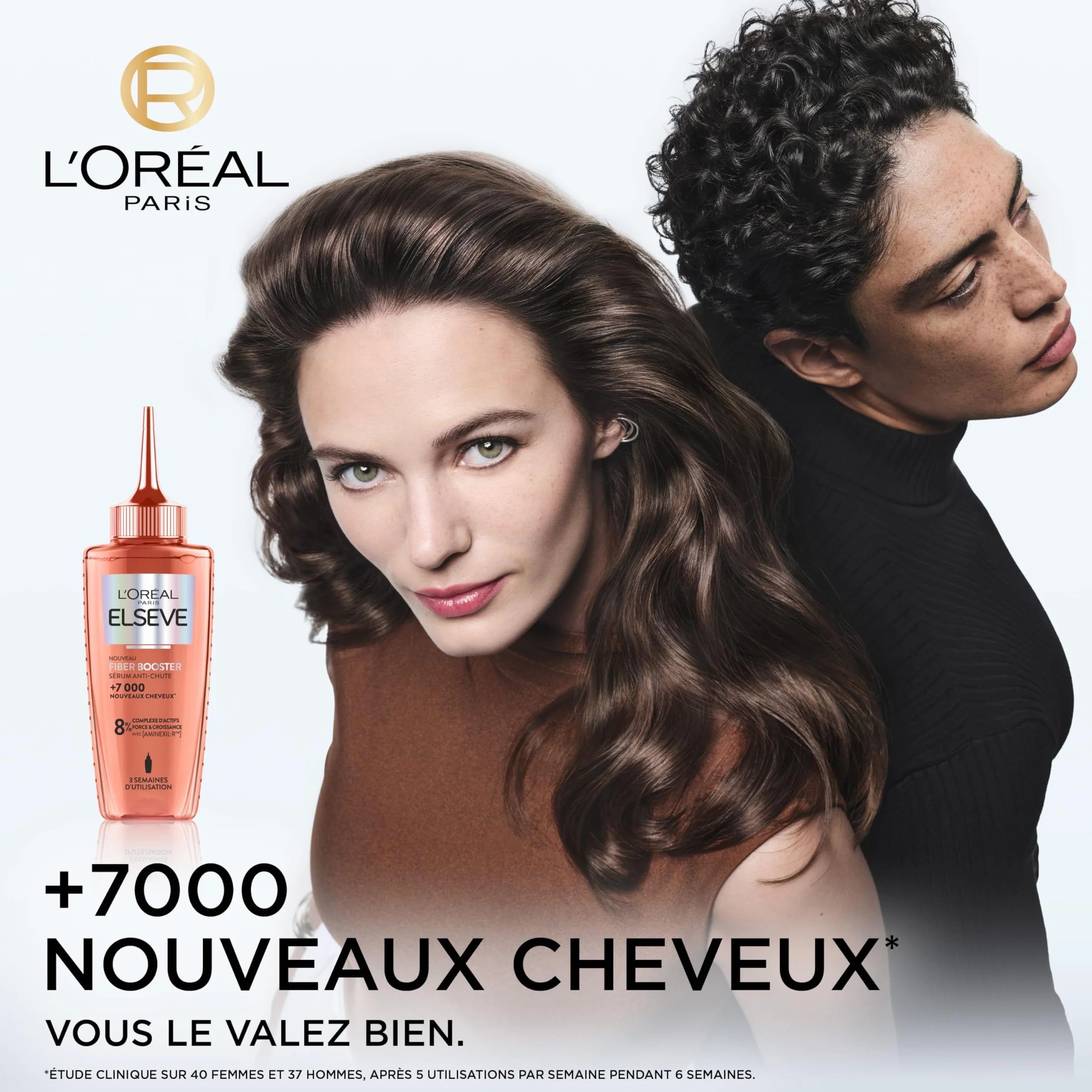 L'Oréal Paris Fiber Booster - Serum zapobiegające wypadaniu - dla rozjaśnionych włosów z brakiem wzrostu - stymuluje wzrost - zwiększa gęstość włosów - dla mężczyzn i kobiet - wzbogacony o Aminexil-R