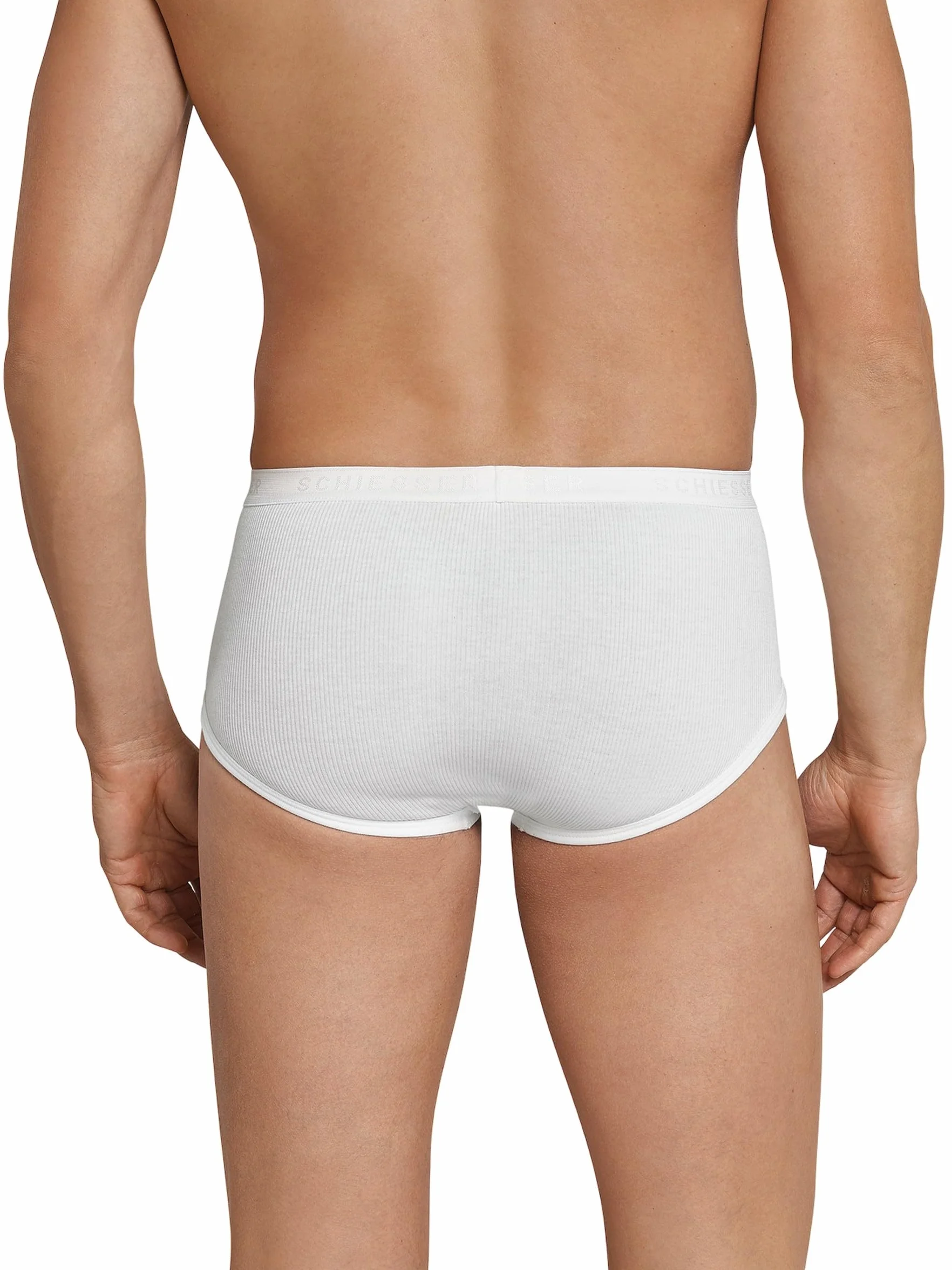 Schiesser Męskie Slipy Sportowe (2 Sztuki), Biały (Biały 100), 4Xl