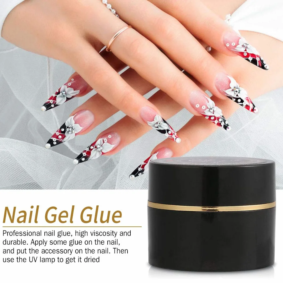 Żel UV Builder, Bling Nail Tools Akcesoria Rhinestone Dekoracje Gruby klej Profesjonalne Rewolucyjne dla Art Manicure Porady Nails Builder Modeling Transparent