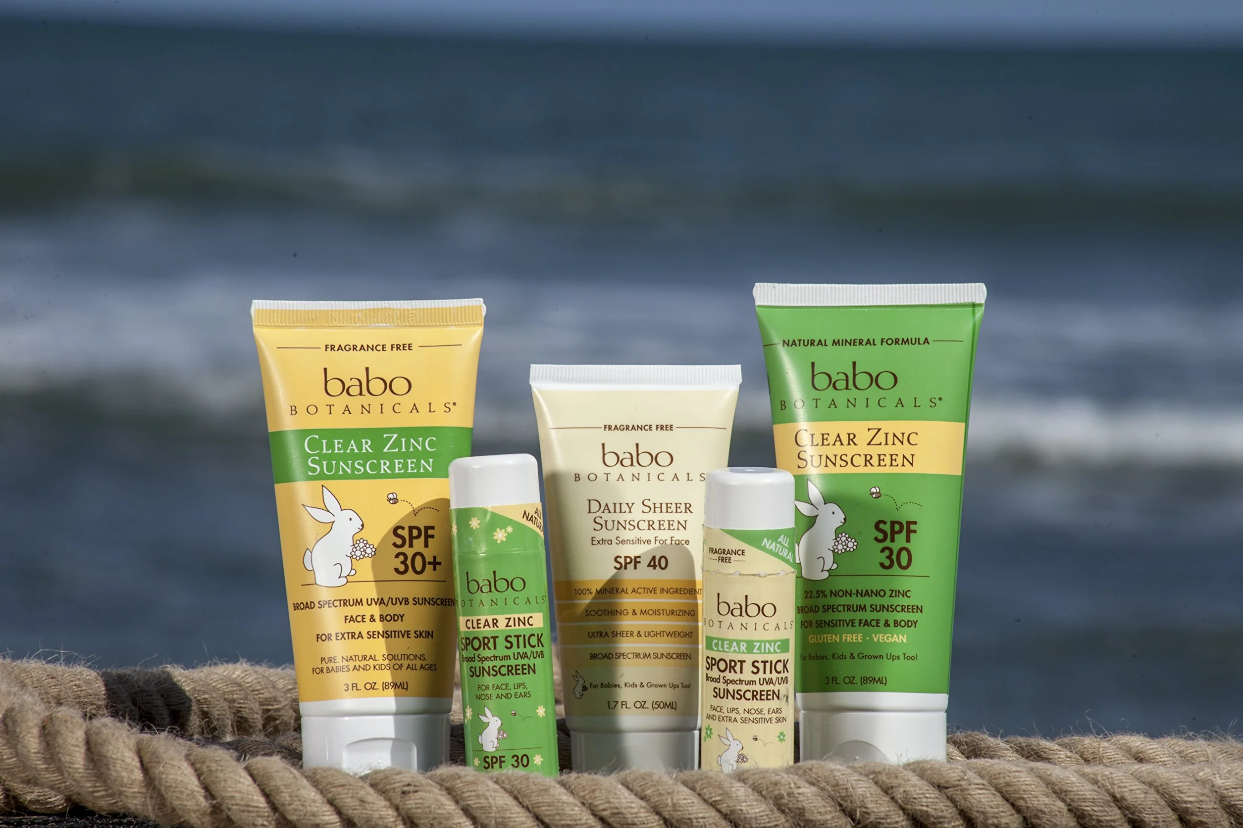 Babo Botanicals Clear Cynk Sport Stick Sunscreen SPF 30 - Fragrance Free - For Face, Lips, Nose And Ears & Extra Sensitive Skin 17g/0,6oz
