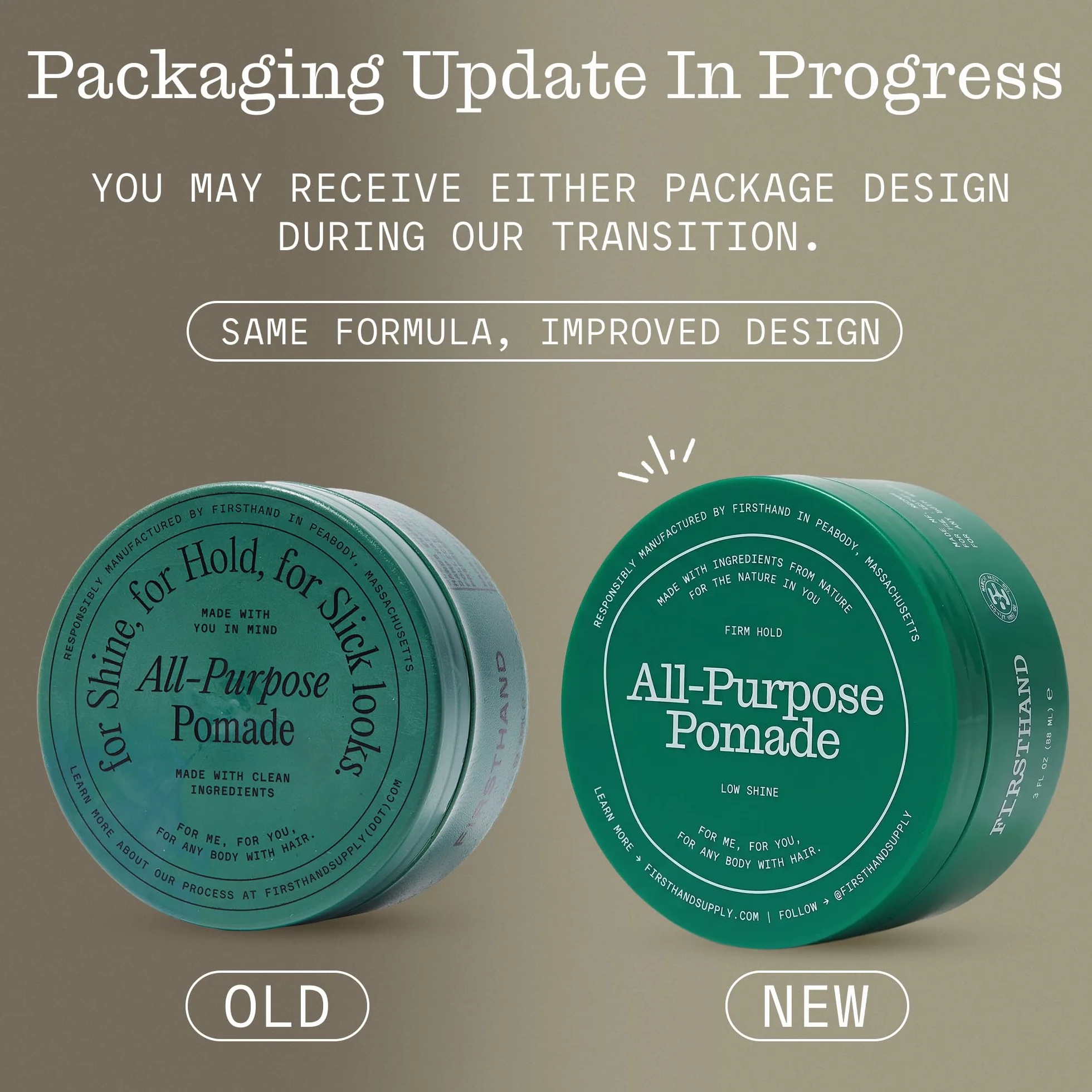 Firsthand All-Purpose Pomade uniwersalna pomada do włosów, naturalne i bezpieczne składniki, zapewnia delikatny połysk, modeluje fryzurę i zapewnia mocne utrwalenie, 88 ml