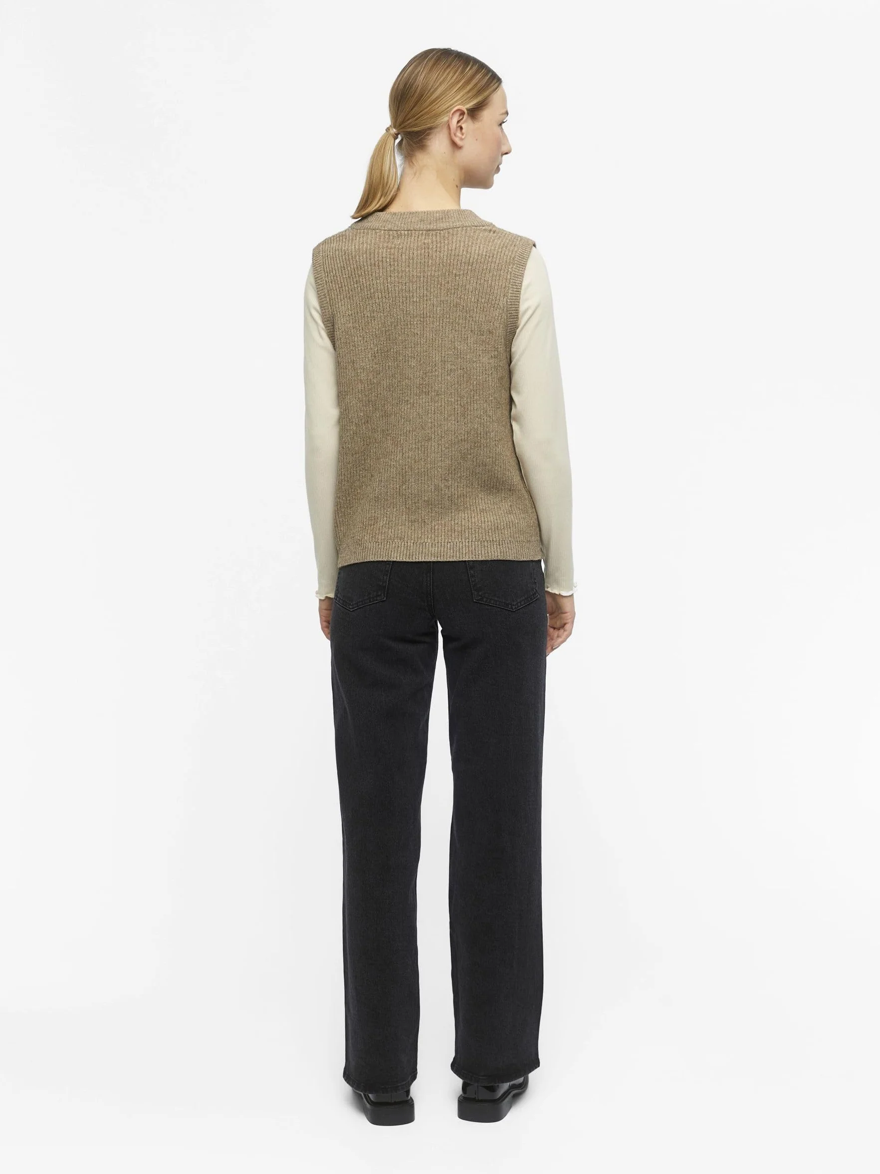 Object Kamizelko sweter Kobiety Objmalena S/L Knit Waistcoat Noos