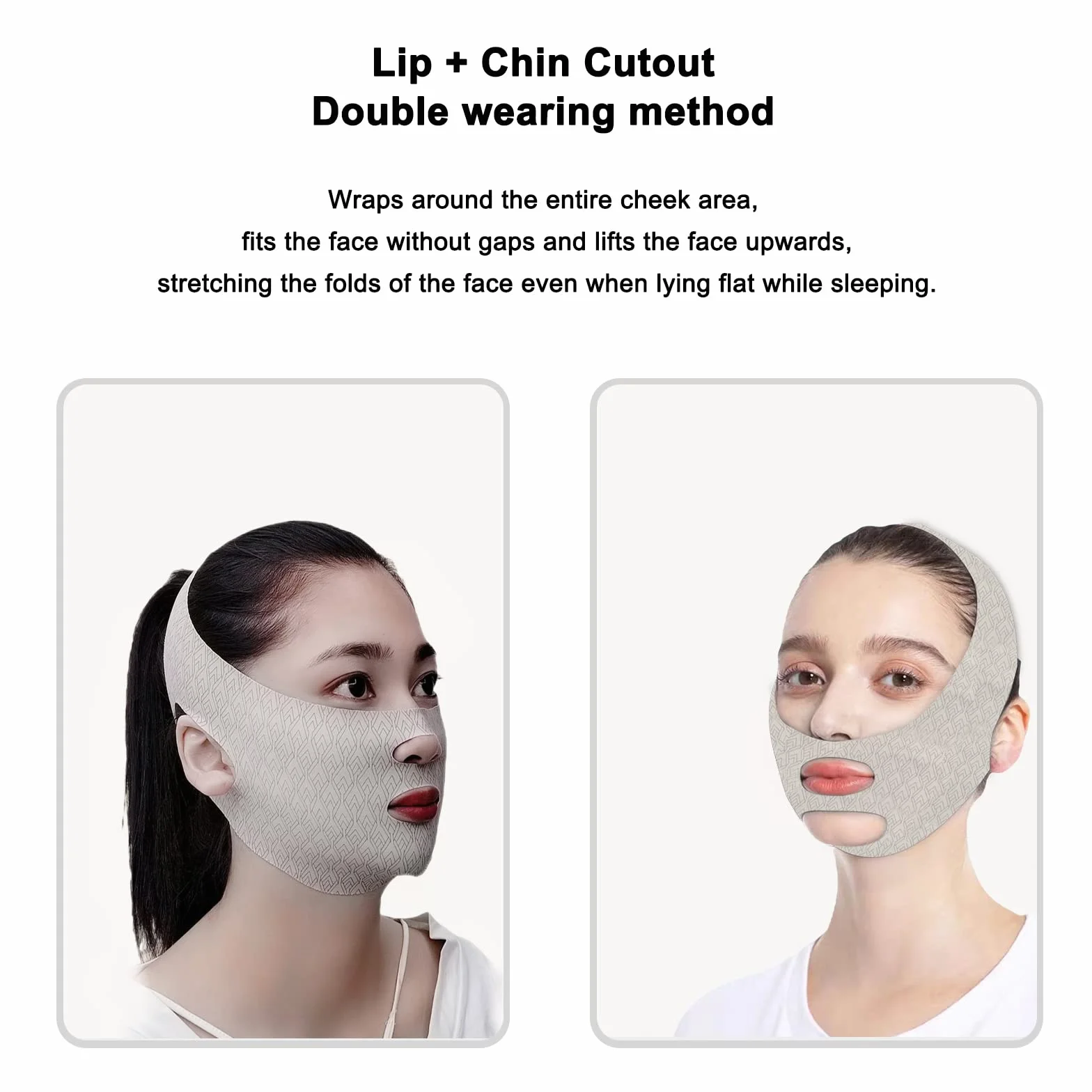 TNSLAND Beauty Face Sculpting Sleep Mask, V Shape Face V Line Shaping Face Face Mask, podwójny podbródek, redukcja podwójnego podbródka, liftingujący pasek na twarz, wygładzająca maseczka na podbródek