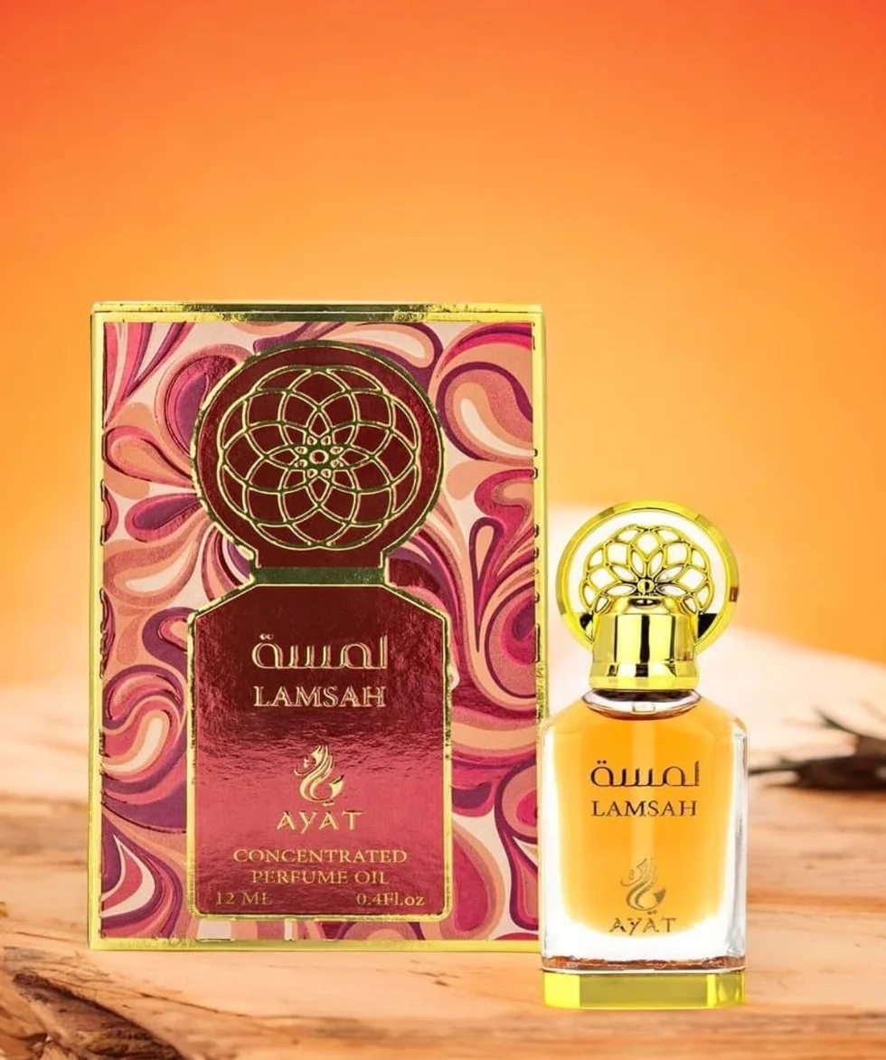 Ayat Perfumes - Olejek perfumowany 12 ml - bezalkoholowy ekstrakt z perfum, piżmo premium, unisex, orientalny, arabski, Oud, Naturalny, Amber - Dubai Perfumy (Lamsahh)