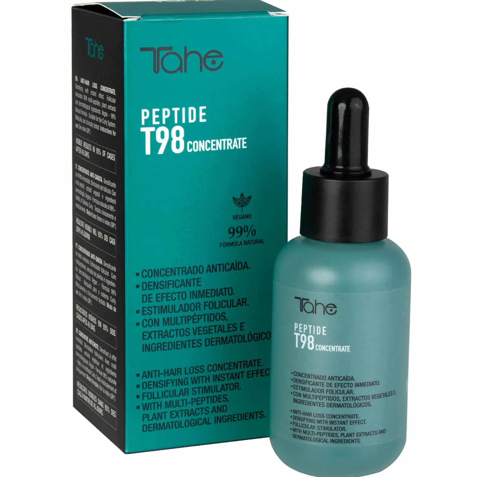 Tahe Peptyd T98 Zagęszczający koncentrat przeciw wypadaniu włosów z multipeptydami o natychmiastowym działaniu (50 ml (1 opakowanie))